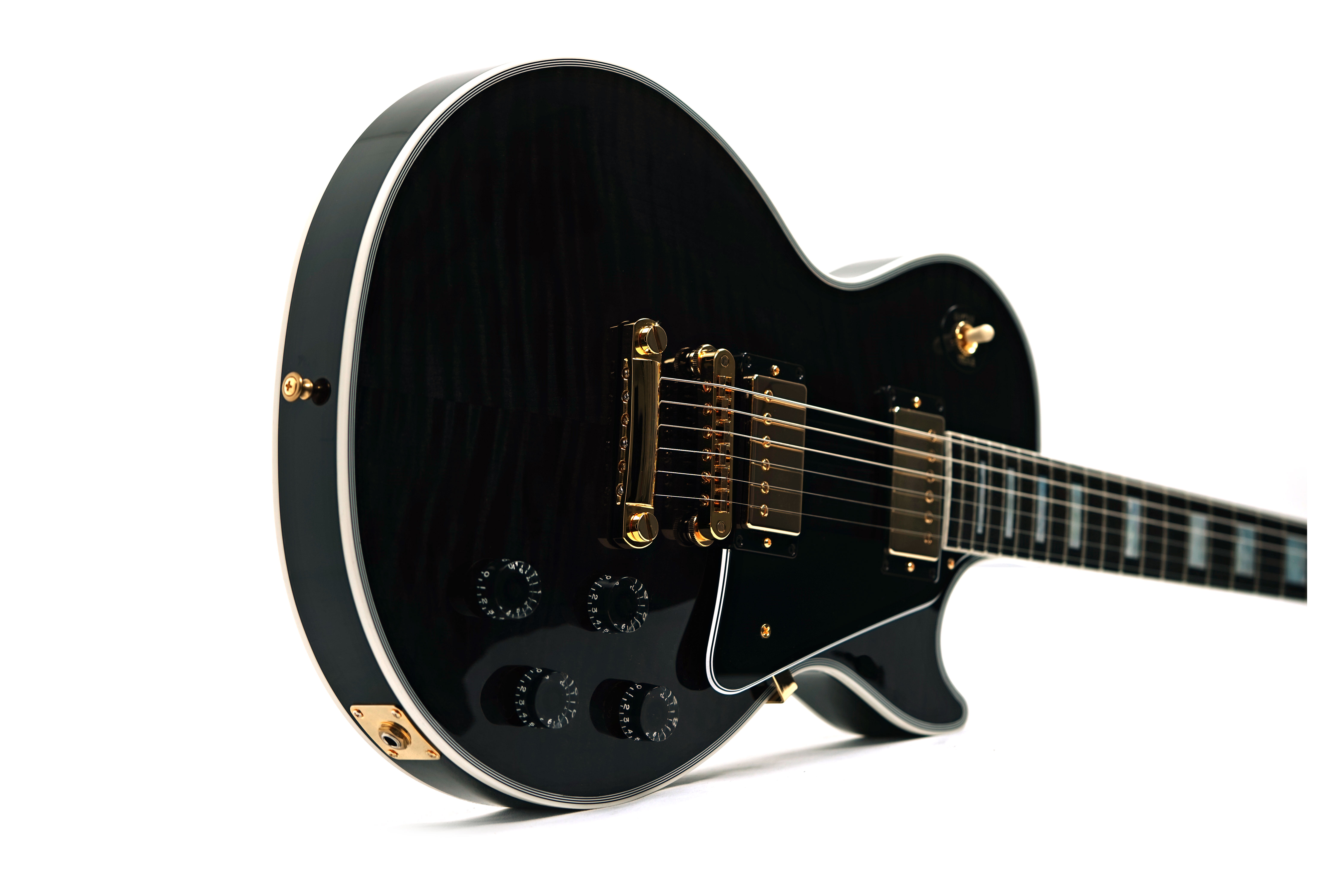 GUITARGUITAR Gibson Custom Shop Dealer Select Les Paul Custom Trans Black #CS502284