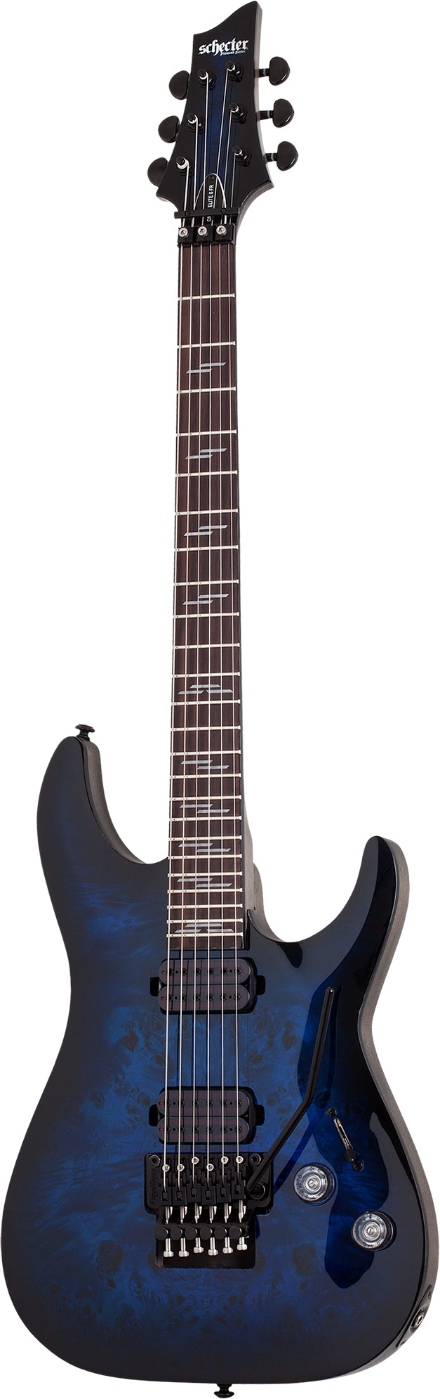 GUITARGUITAR Schecter Omen Elite-6 FR See-Thru Blue Burst