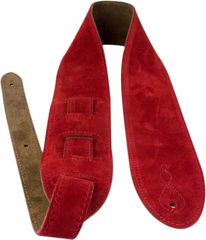 GUITARGUITAR Leathergraft Comfy Strap Red