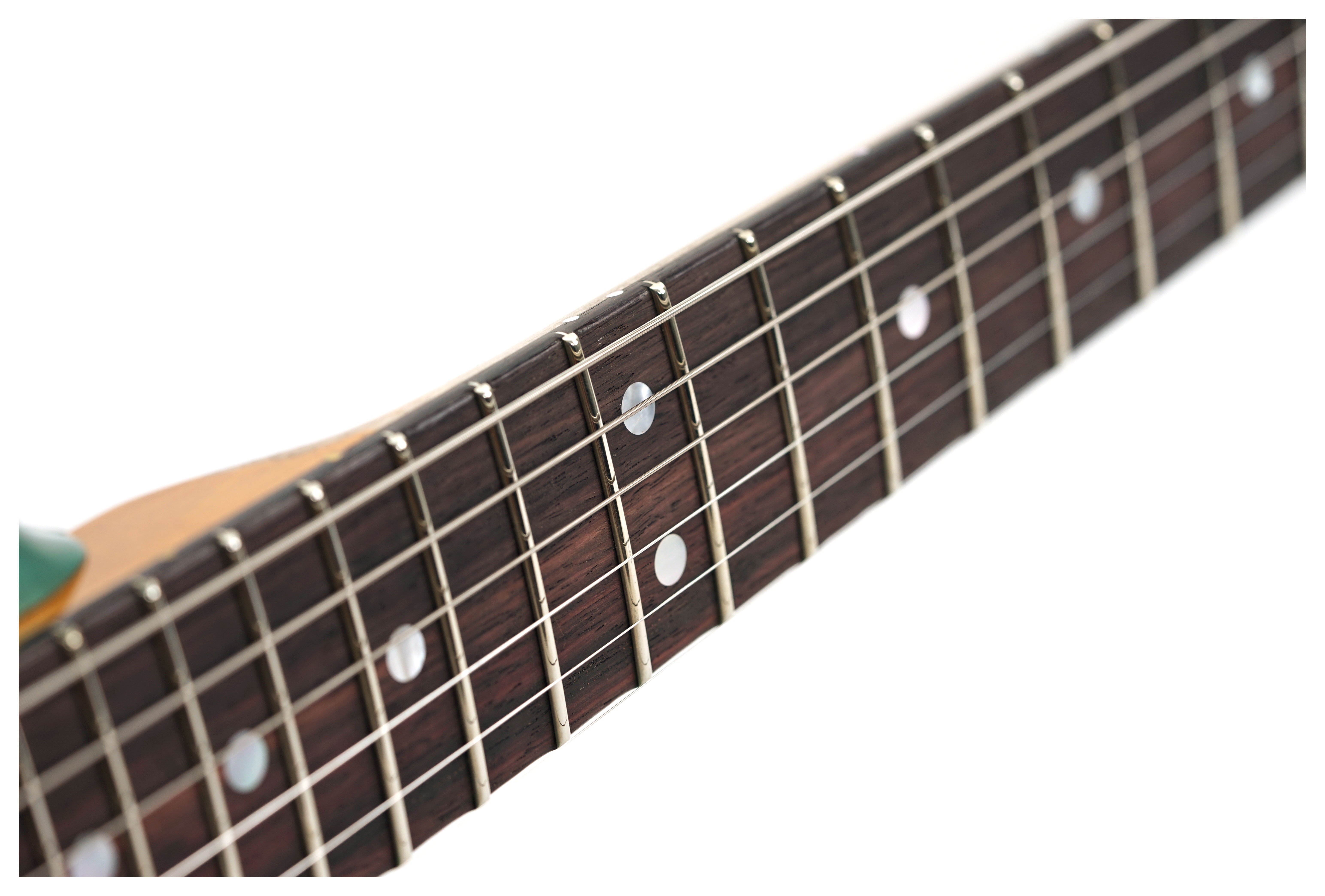 GUITARGUITAR Fender Custom Shop 1965 Stratocaster Super Heavy Relic Super Faded Aged Sherwood Green Metallic over 3-Color Sunburst #CZ586962