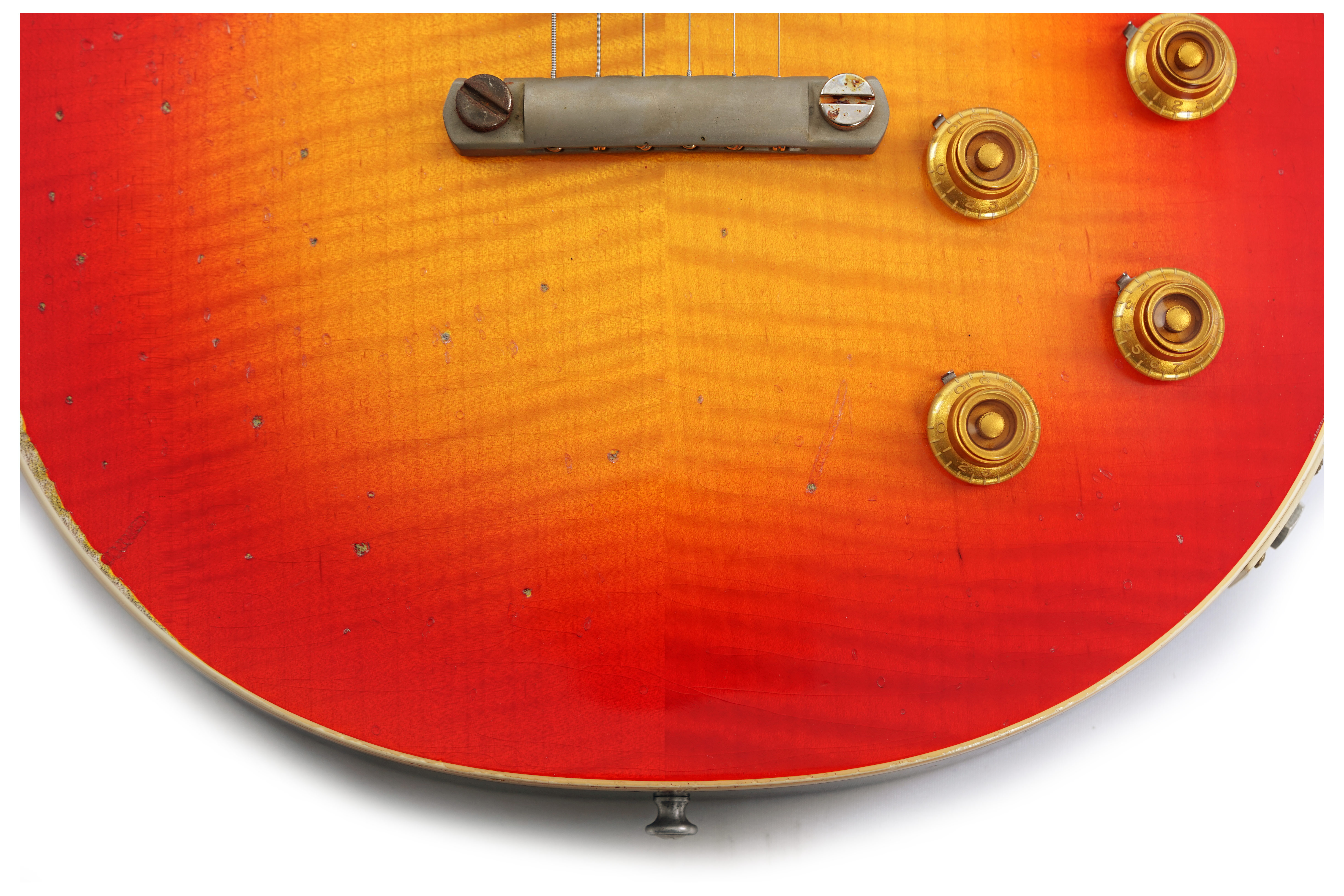 GUITARGUITAR Gibson Custom Shop 59 Les Paul Standard Made 2 Measure Wide Tomato Burst Murphy Lab Heavy Aged #04316