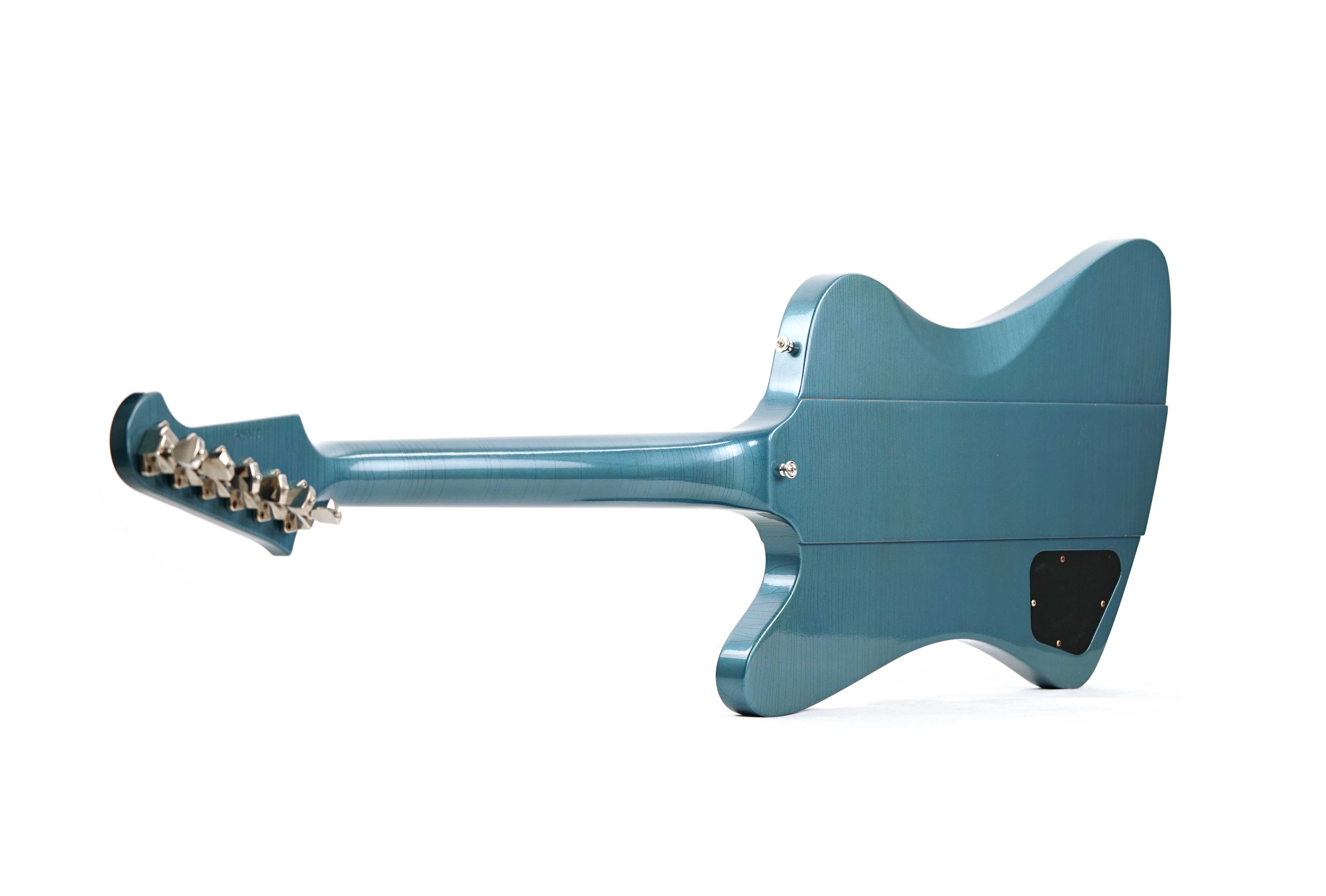 GUITARGUITAR Gibson Custom Shop 1963 Firebird V with Maestro Vibrola Ultra Light Aged Pelham Blue #405043