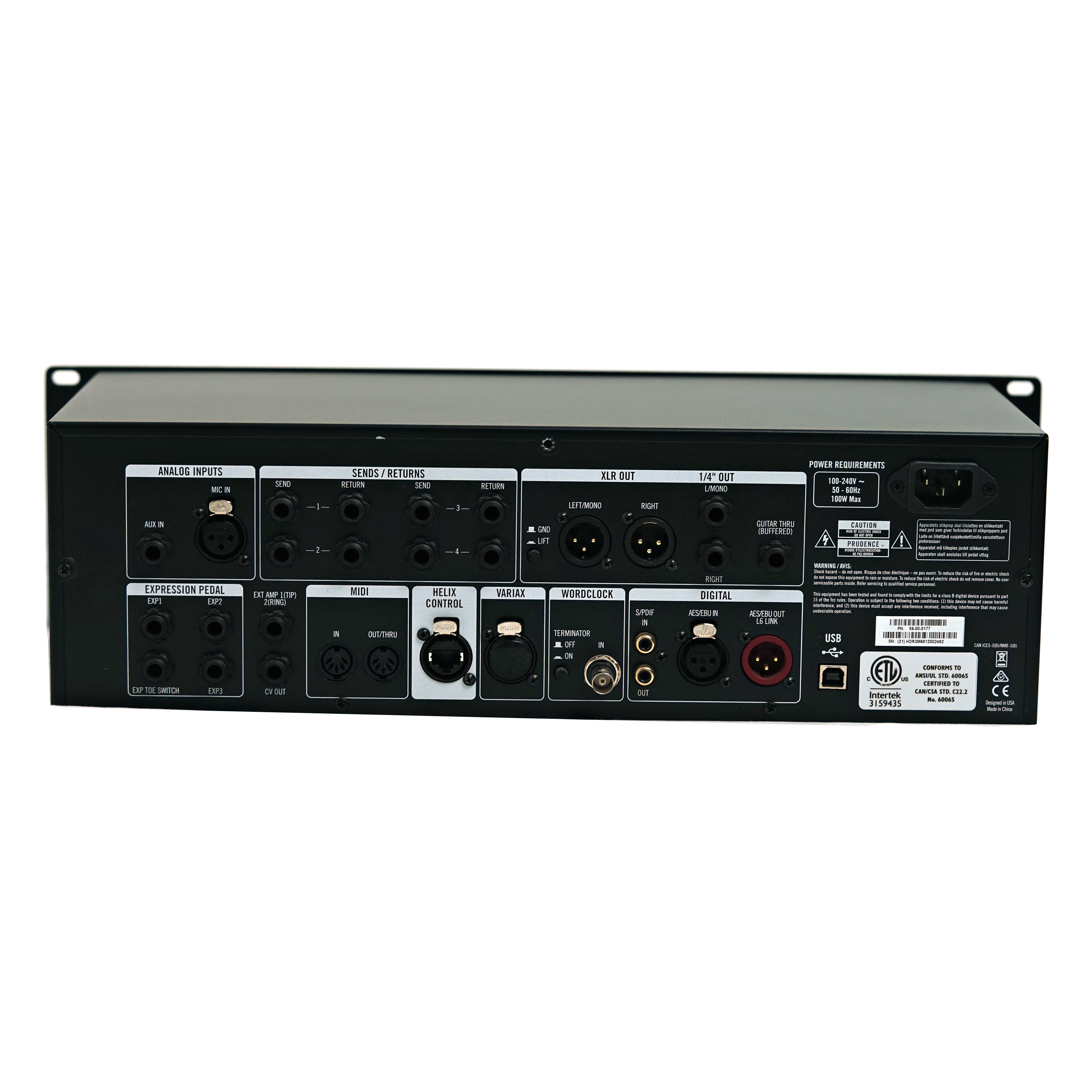 GUITARGUITAR Line 6 2021 Helix Rack Guitar Amp Modeller and Multi Effects Processor Rack Unit and Control  (Pre-Owned)