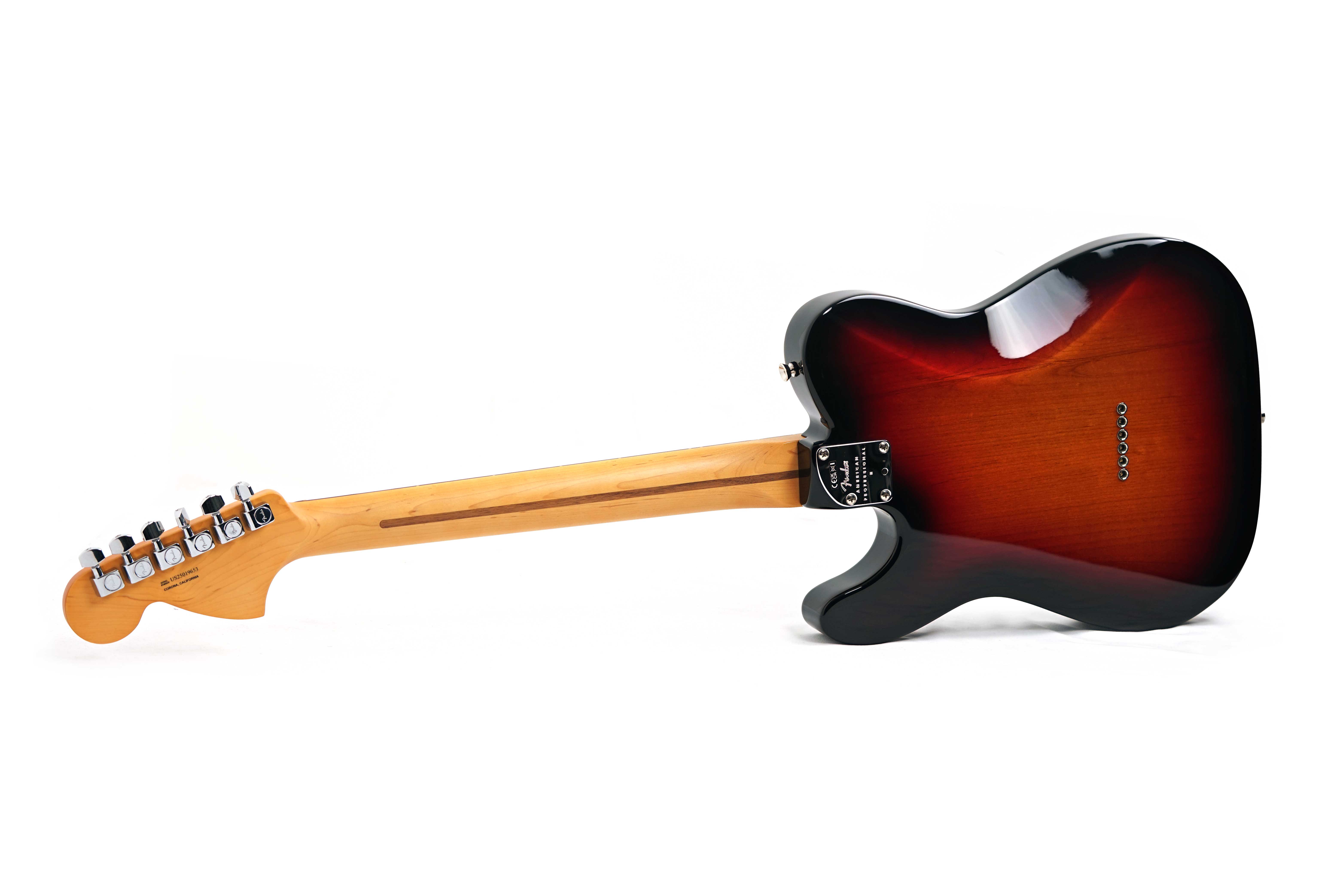 GUITARGUITAR Fender American Professional II Telecaster Deluxe 3 Tone Sunburst Rosewood Fingerboard (Ex-Demo) #US25019653