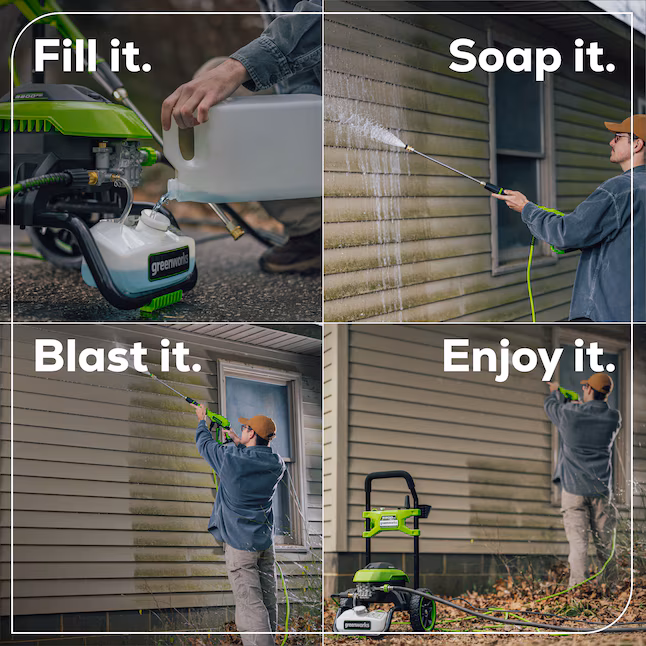Greenworks 2200-PSI 14 Amp 1.2 GPM Electric Pressure Washer