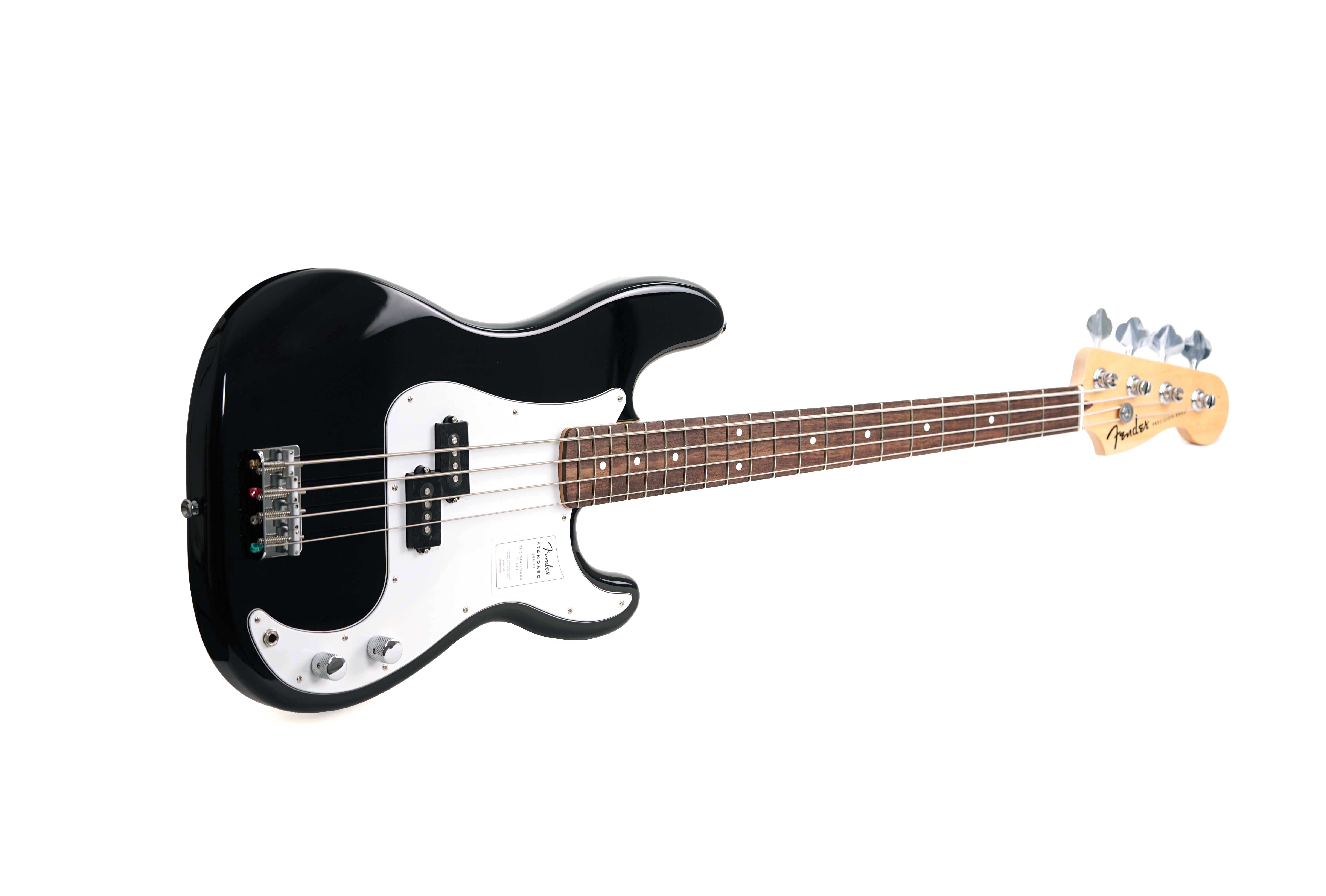 GUITARGUITAR Fender Standard Precision Bass Black Indian Laurel Fingerboard