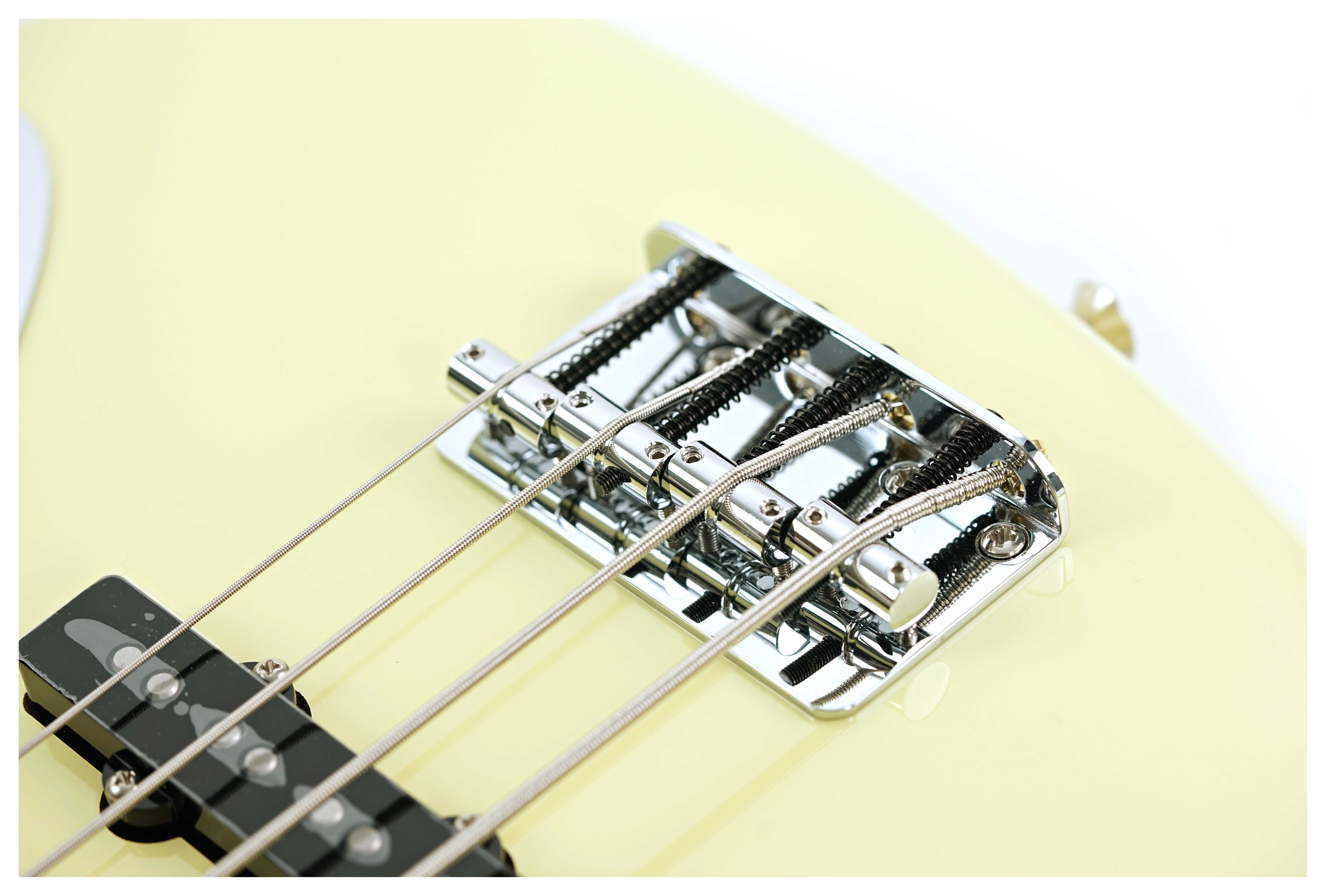 GUITARGUITAR Fender Player II Jazz Bass Hialeah Yellow Rosewood Fingerboard