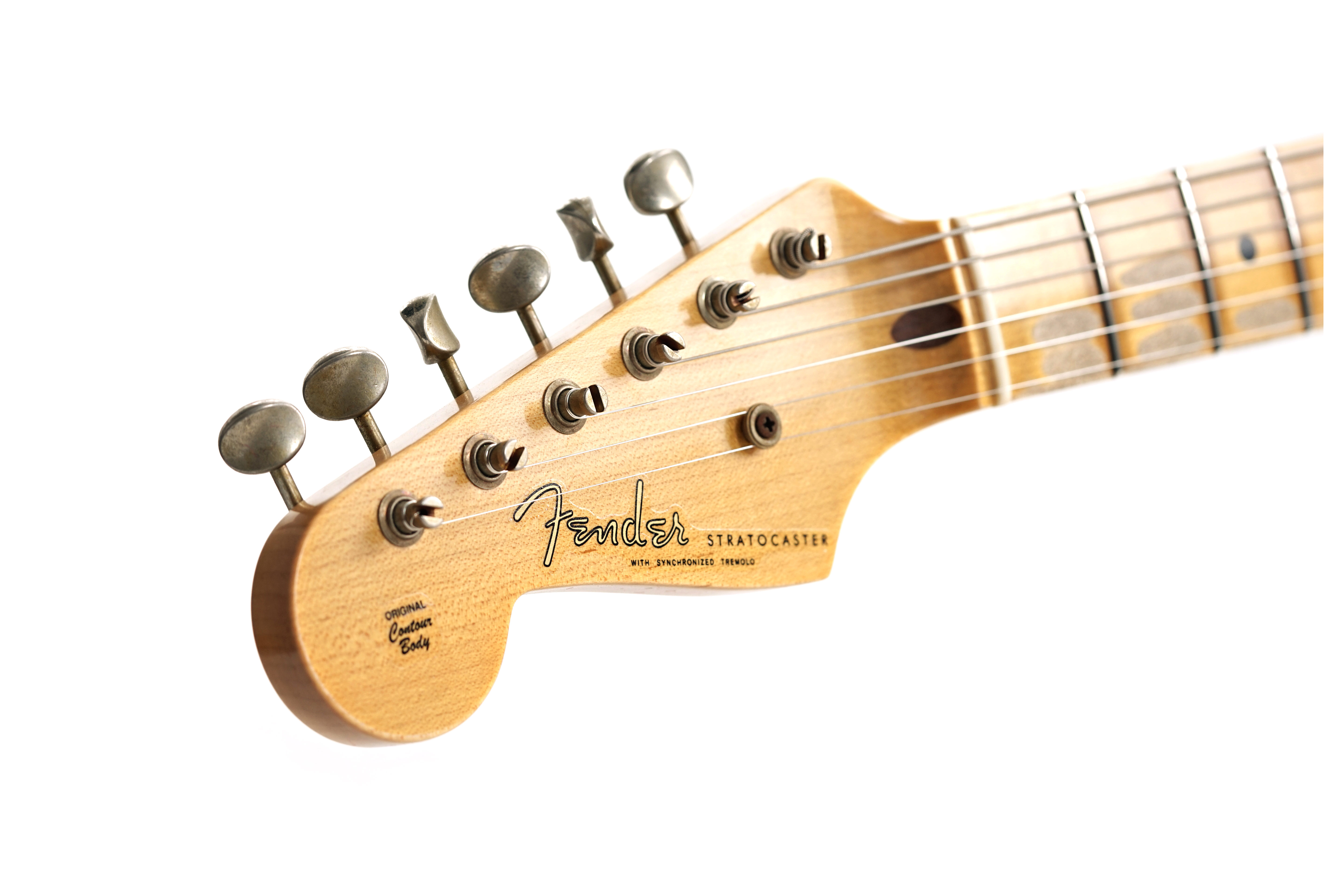 GUITARGUITAR Fender Custom Shop 1954 Stratocaster Journeyman Relic Wide 2 Tone Sunburst Left Handed