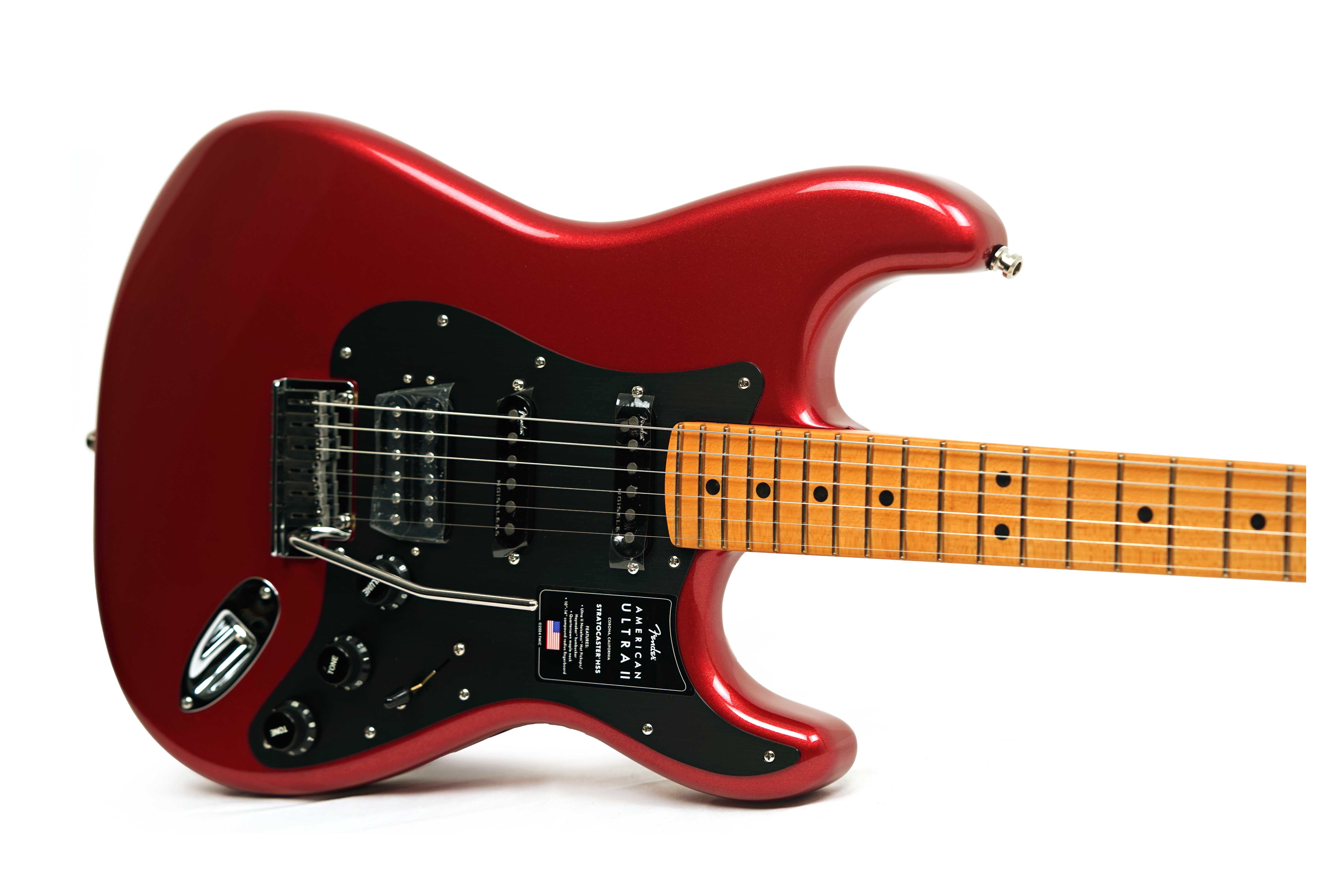 GUITARGUITAR Fender American Ultra II Stratocaster HSS Maple Fingerboard Sinister Red #US25025176