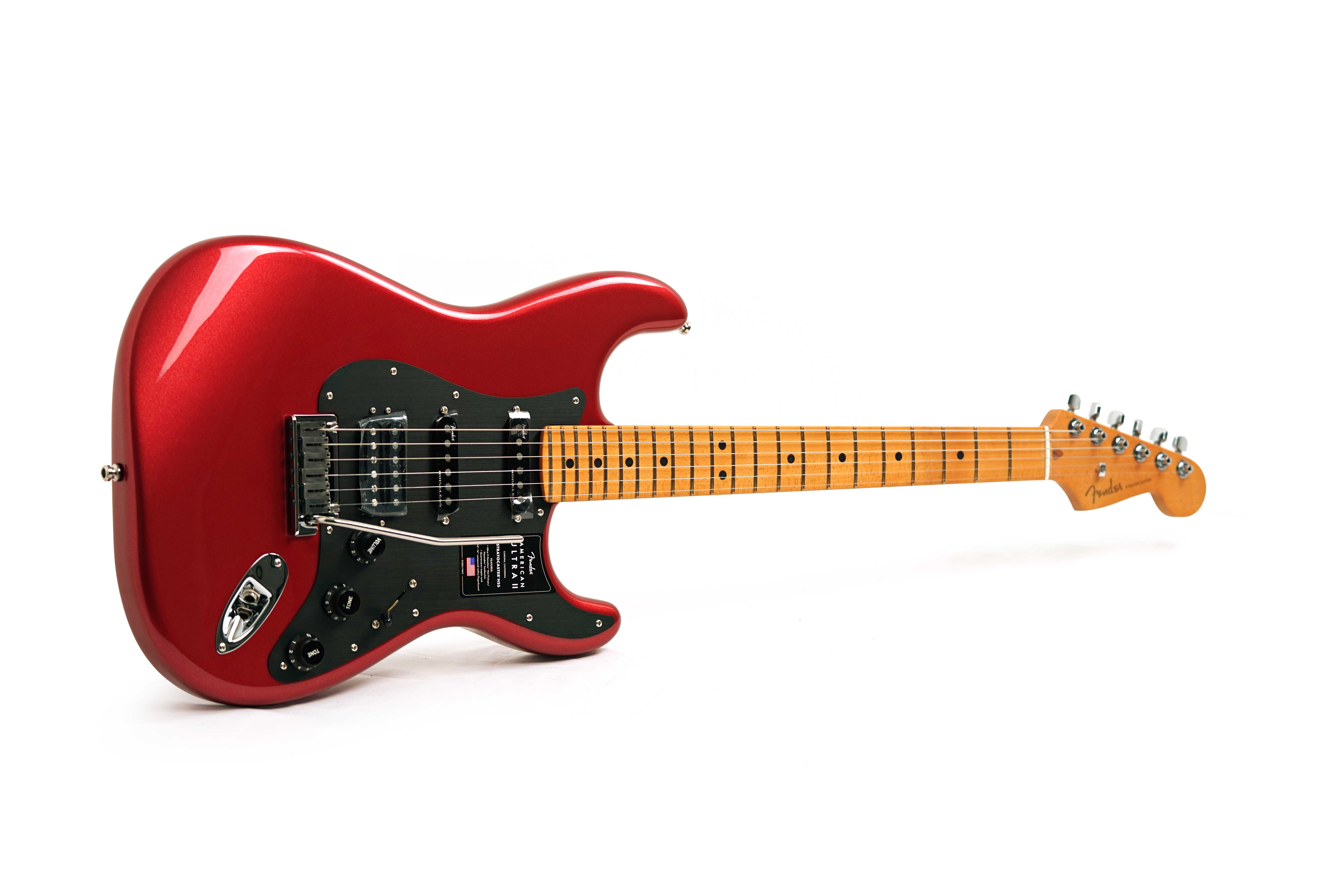 GUITARGUITAR Fender American Ultra II Stratocaster HSS Maple Fingerboard Sinister Red #US25025176