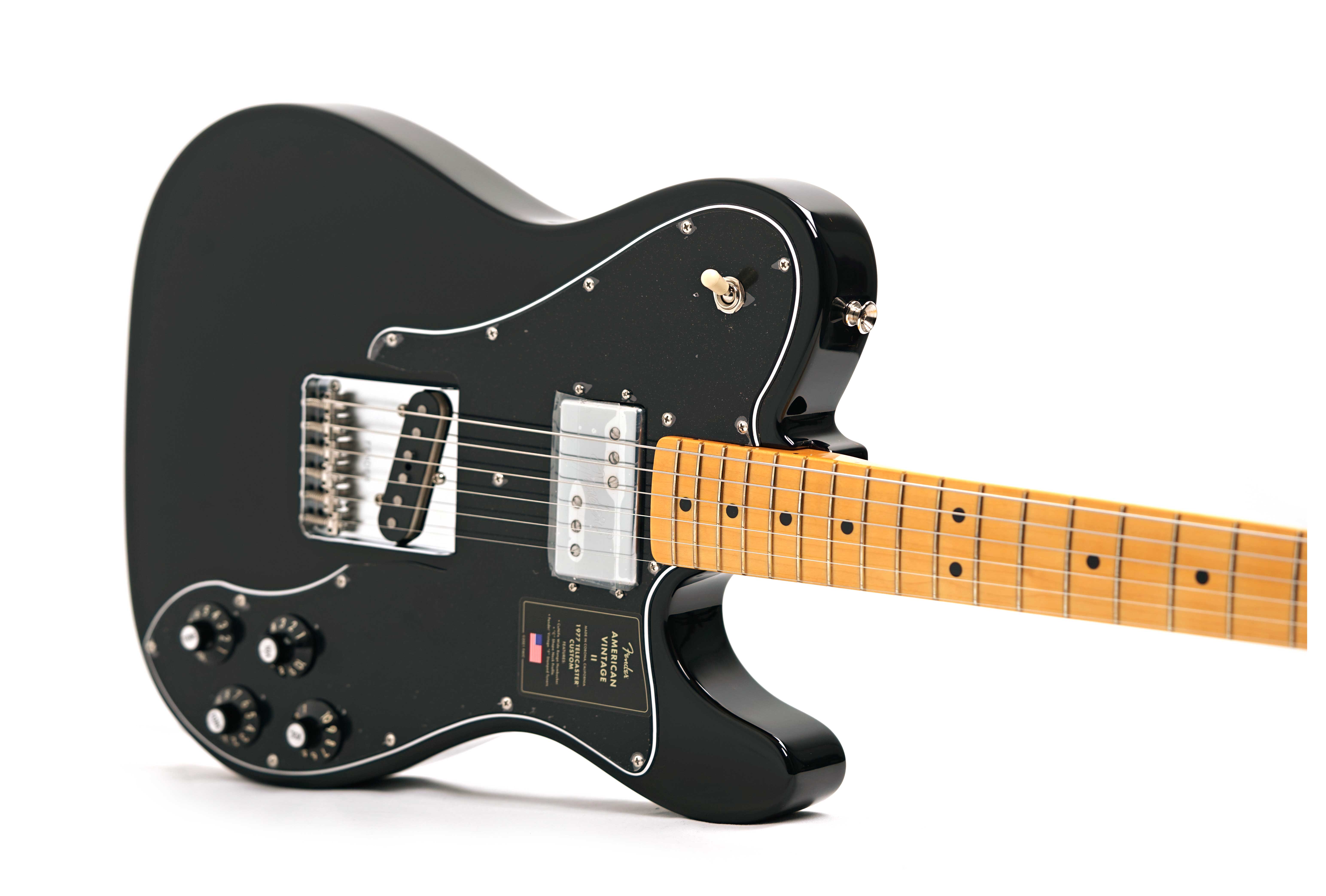 GUITARGUITAR Fender American Vintage II 1977 Telecaster Custom Maple Fingerboard Black #VS230887