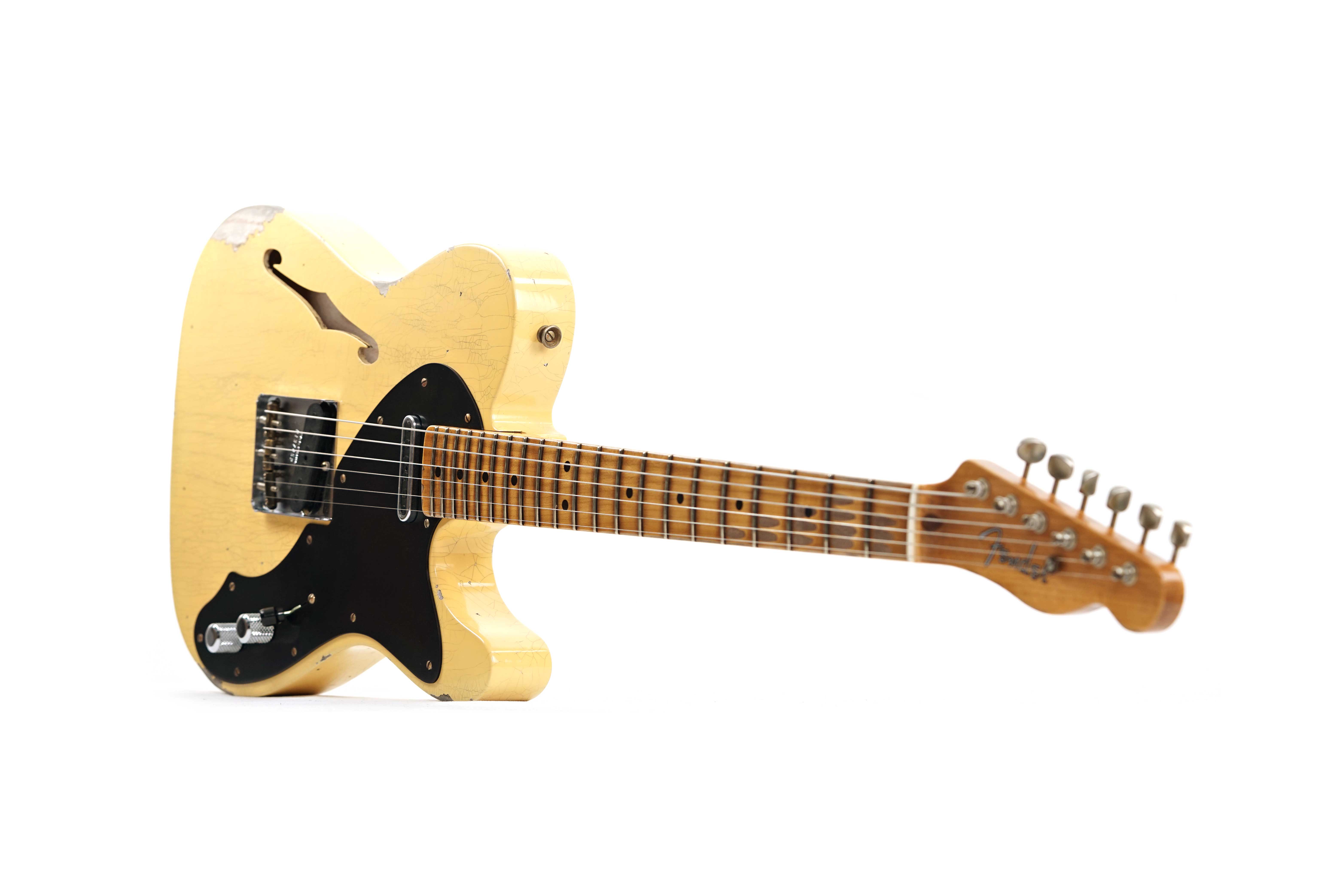 GUITARGUITAR Fender Custom Shop Limited Edition Nocaster Thinline Relic Aged Nocaster Blonde #R137452
