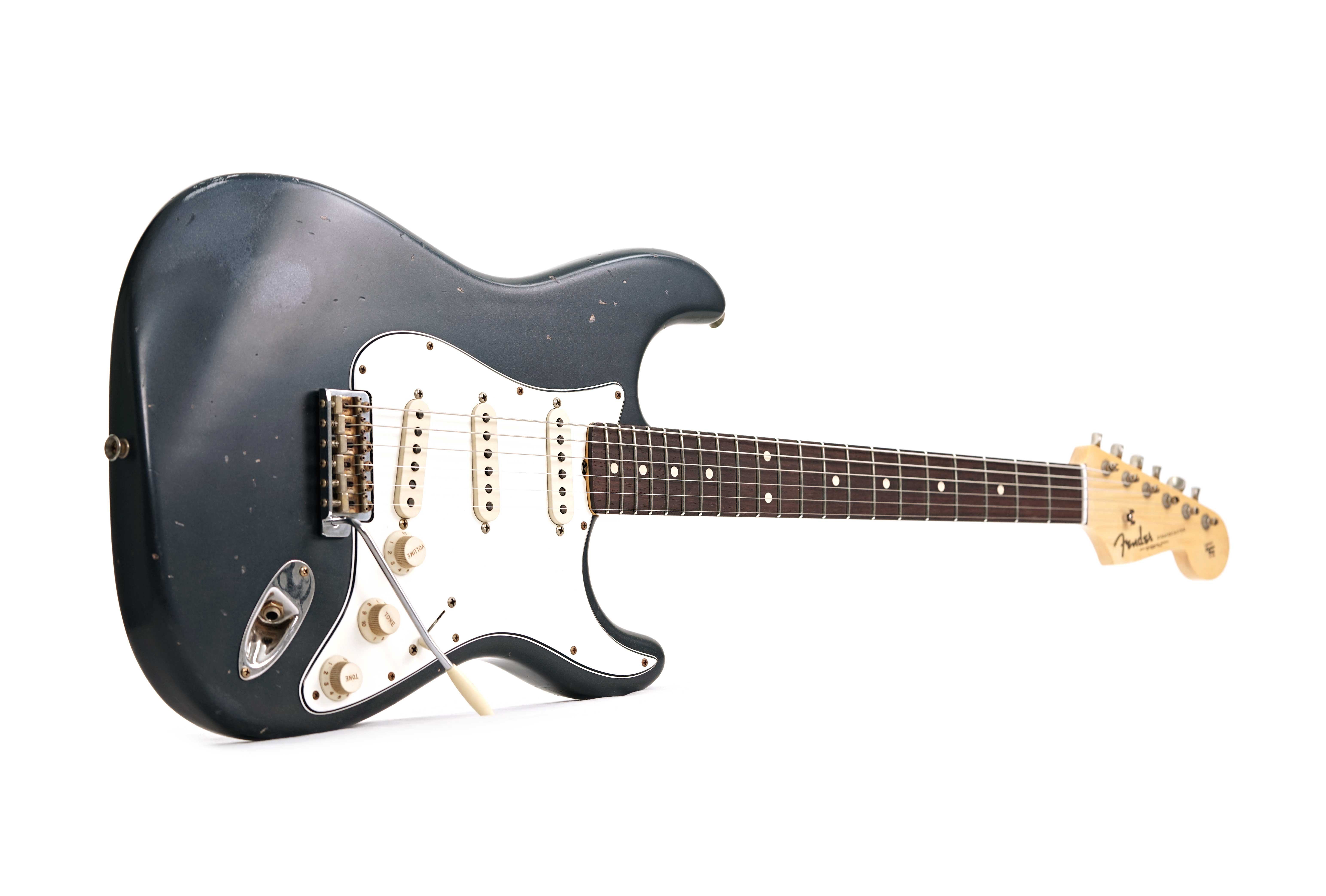 GUITARGUITAR Fender Custom Shop 1962 Stratocaster Journeyman Relic Mercedes Blue Masterbuilt by Austin MacNutt