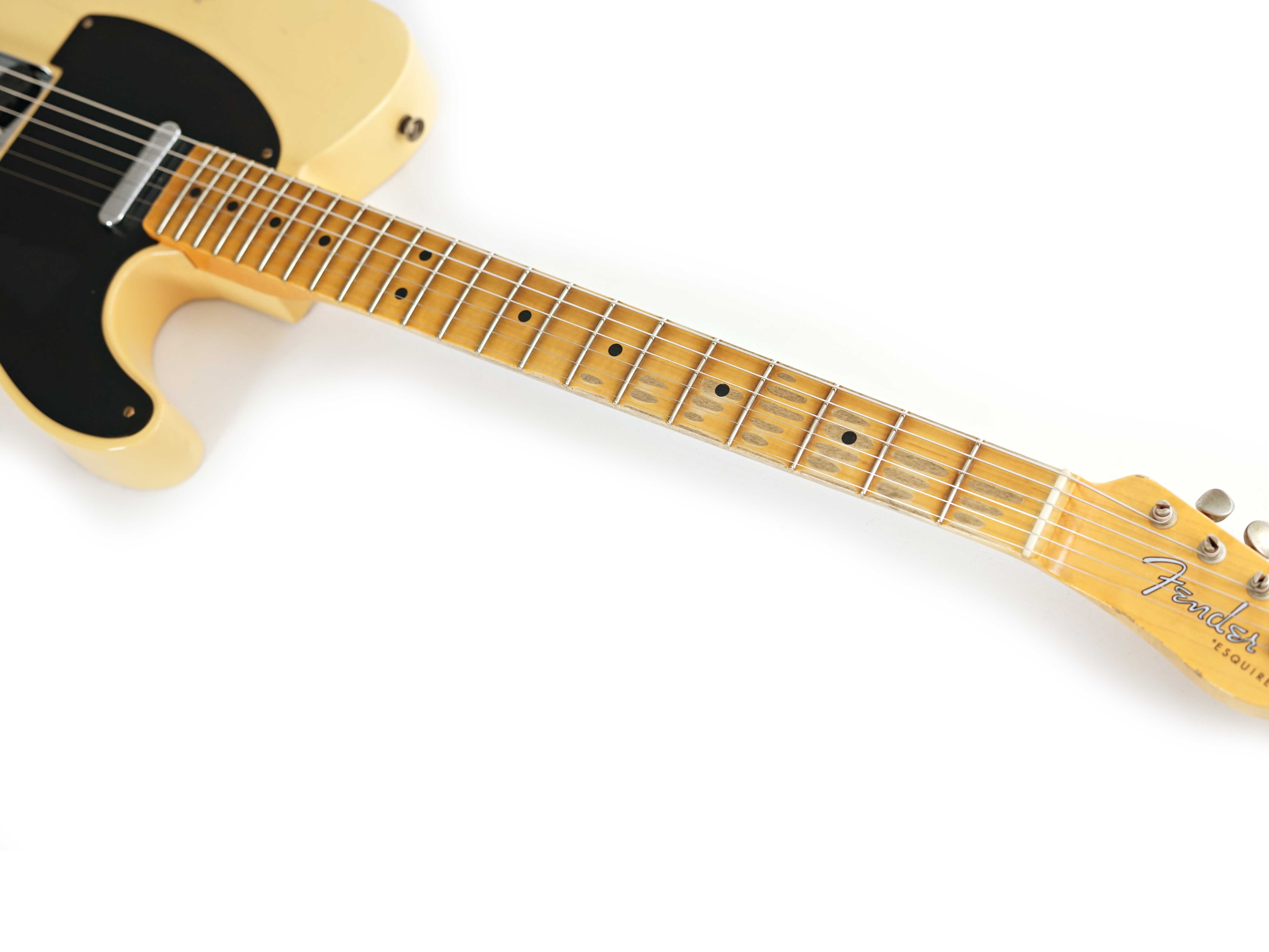 GUITARGUITAR Fender Custom Shop 1950 Double Esquire Relic Faded Nocaster Blonde #R135122