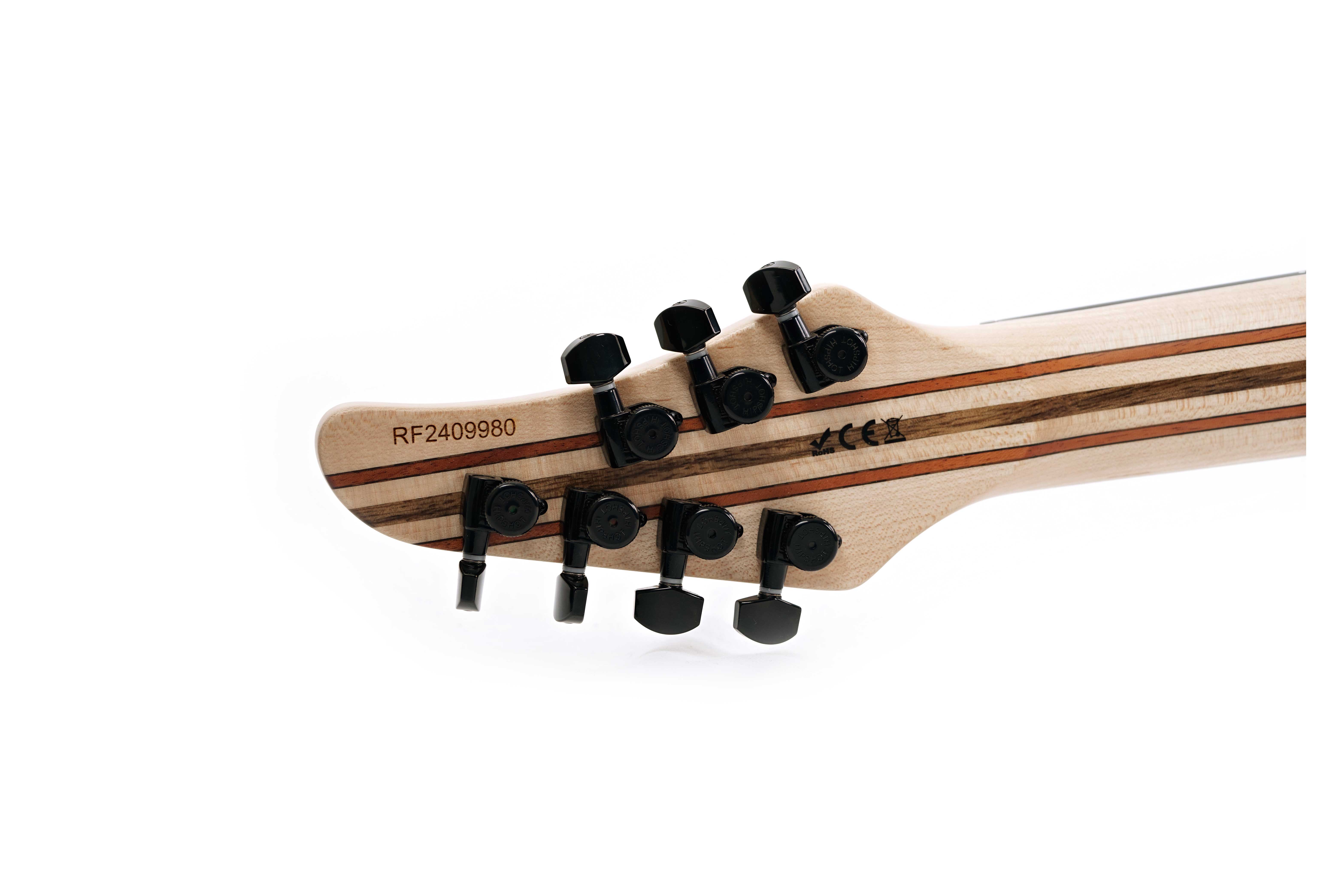 GUITARGUITAR Mayones Regius 7 Eye Poplar 4A Custom Nuclear Burst Satin Black Hardware #RF2409980