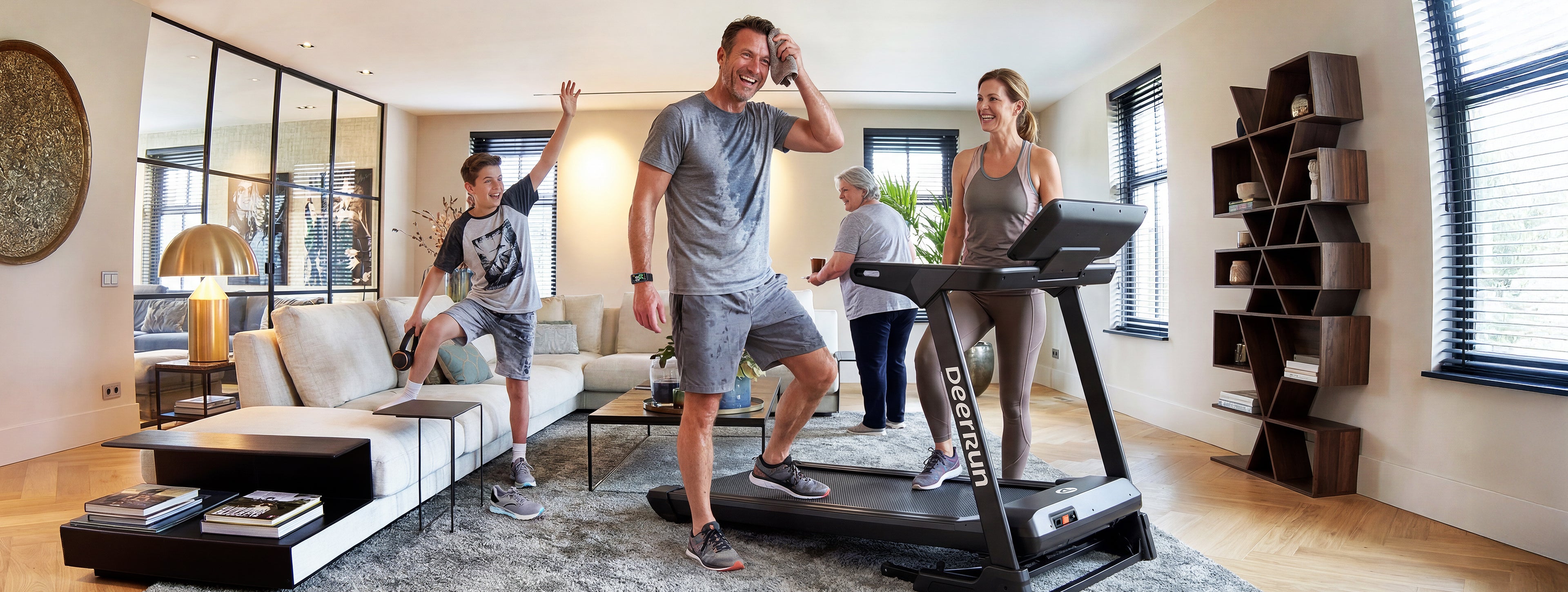 DeerRun X50 smart treadmill for family home training