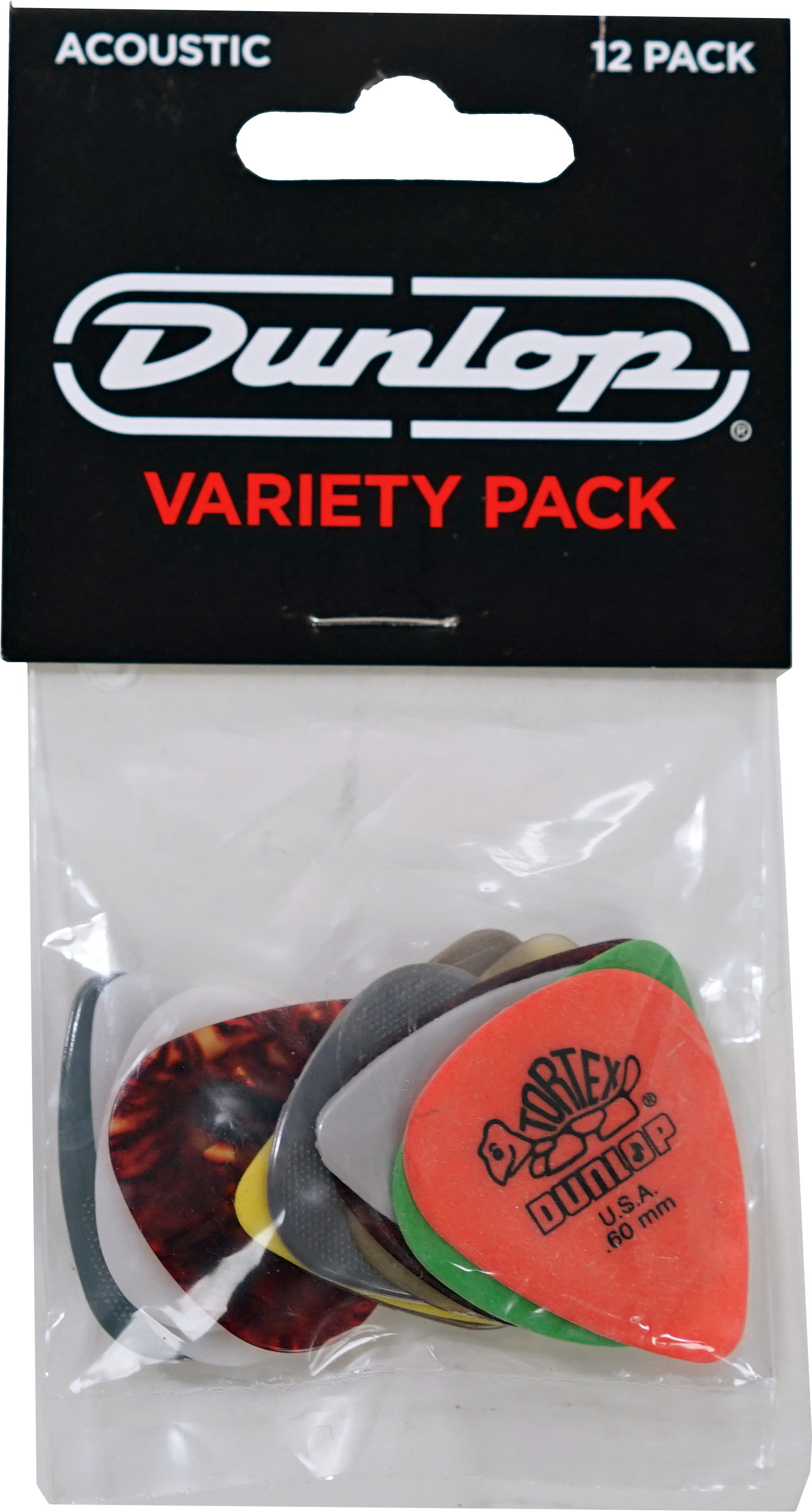GUITARGUITAR Dunlop PVP112 Variety Pack Acoustic 12 Plectrums