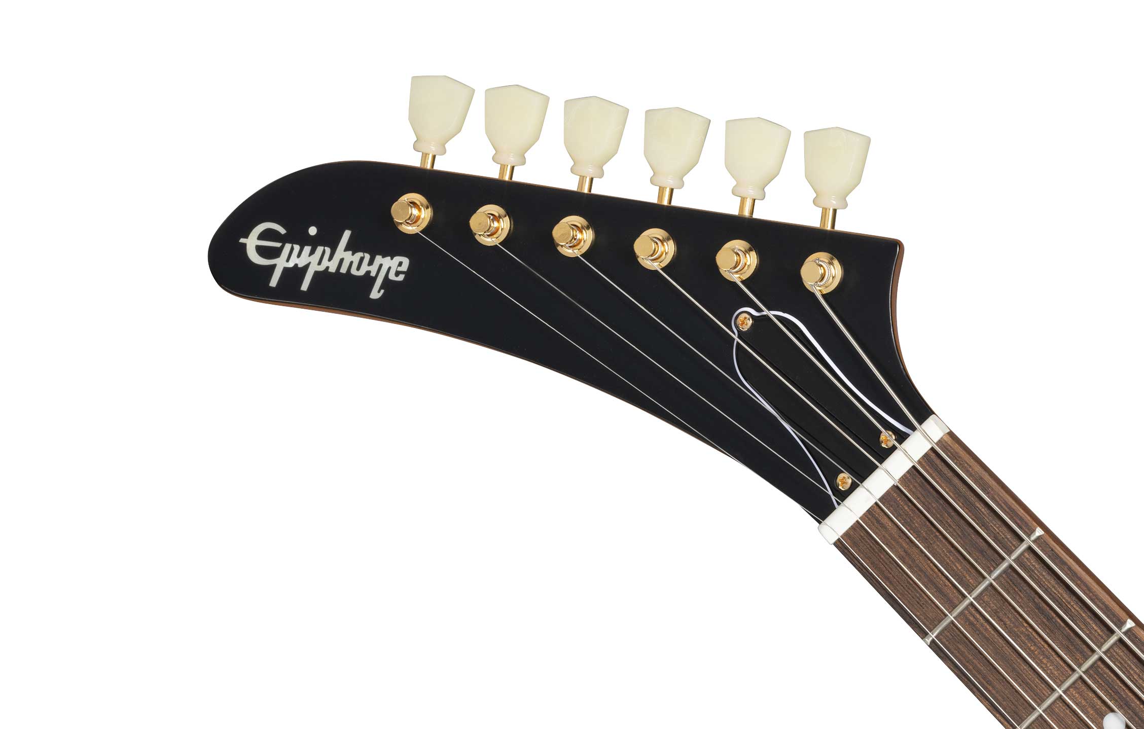 GUITARGUITAR Epiphone 1958 Korina Explorer White Pickguard Left Handed