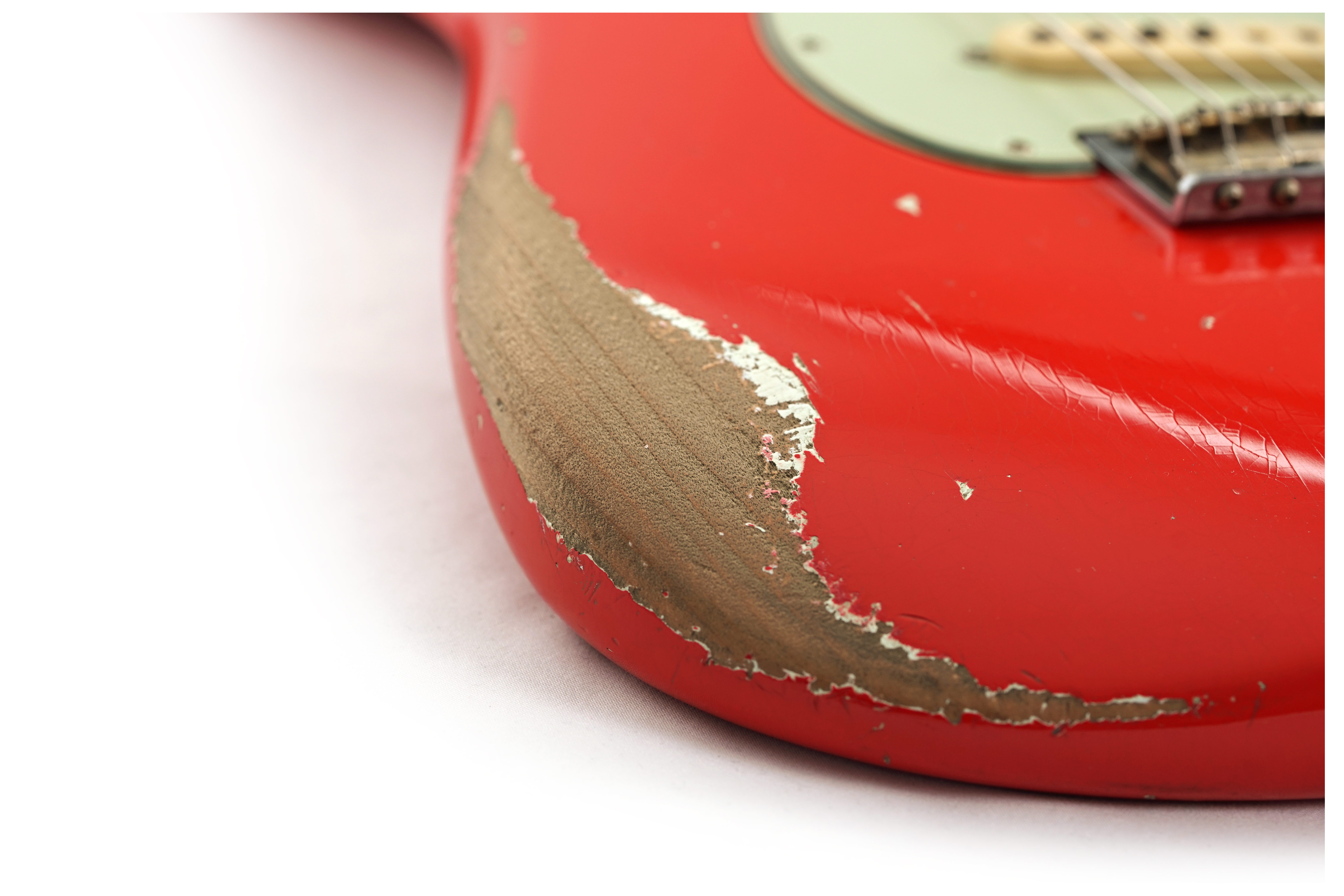 GUITARGUITAR Fender Custom Shop 61 Stratocaster Relic Fiesta Red Master Built by Levi Perry #R132225
