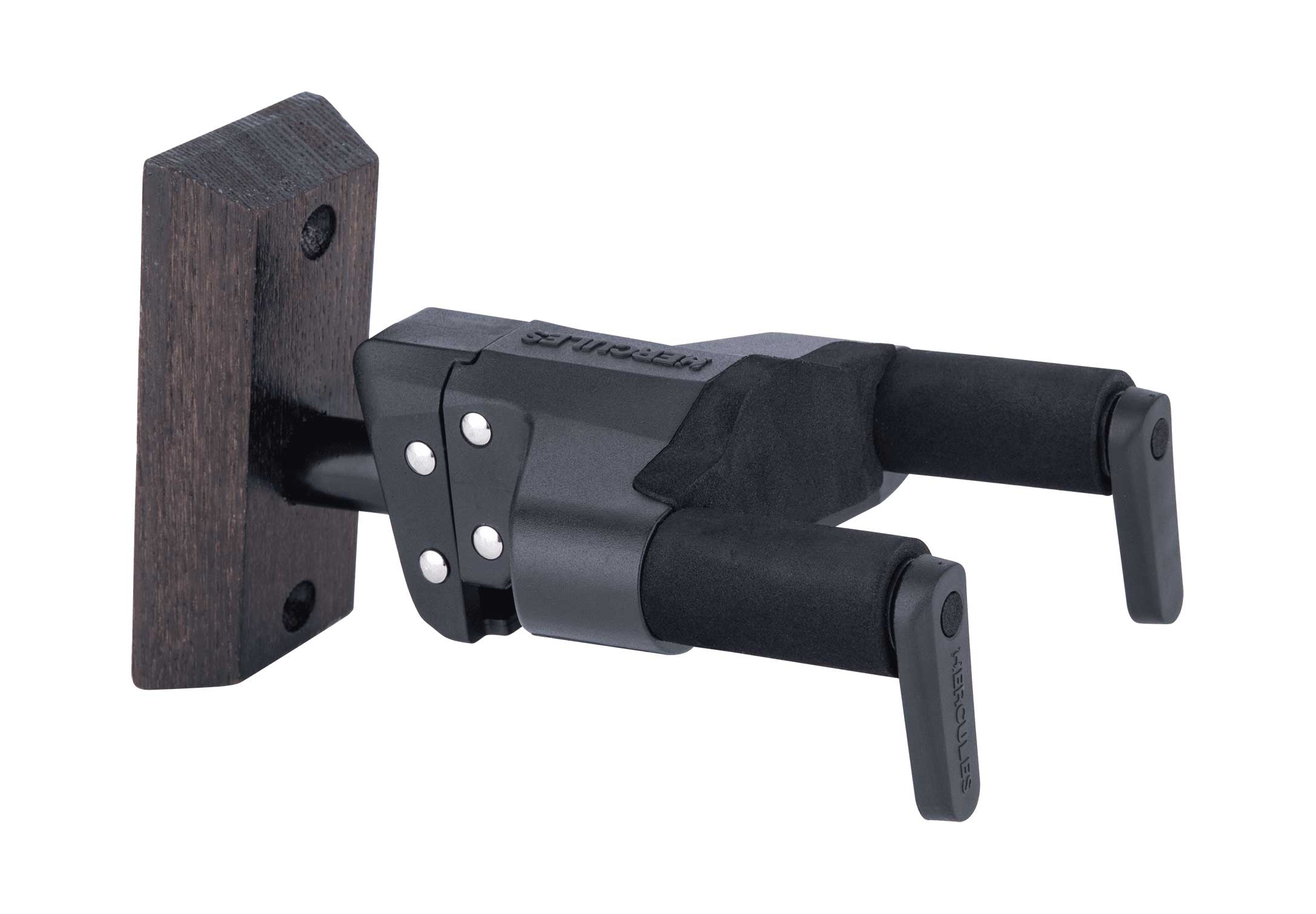 GUITARGUITAR Hercules GSP38WBK Plus Wood Block Wall Hanger Brown