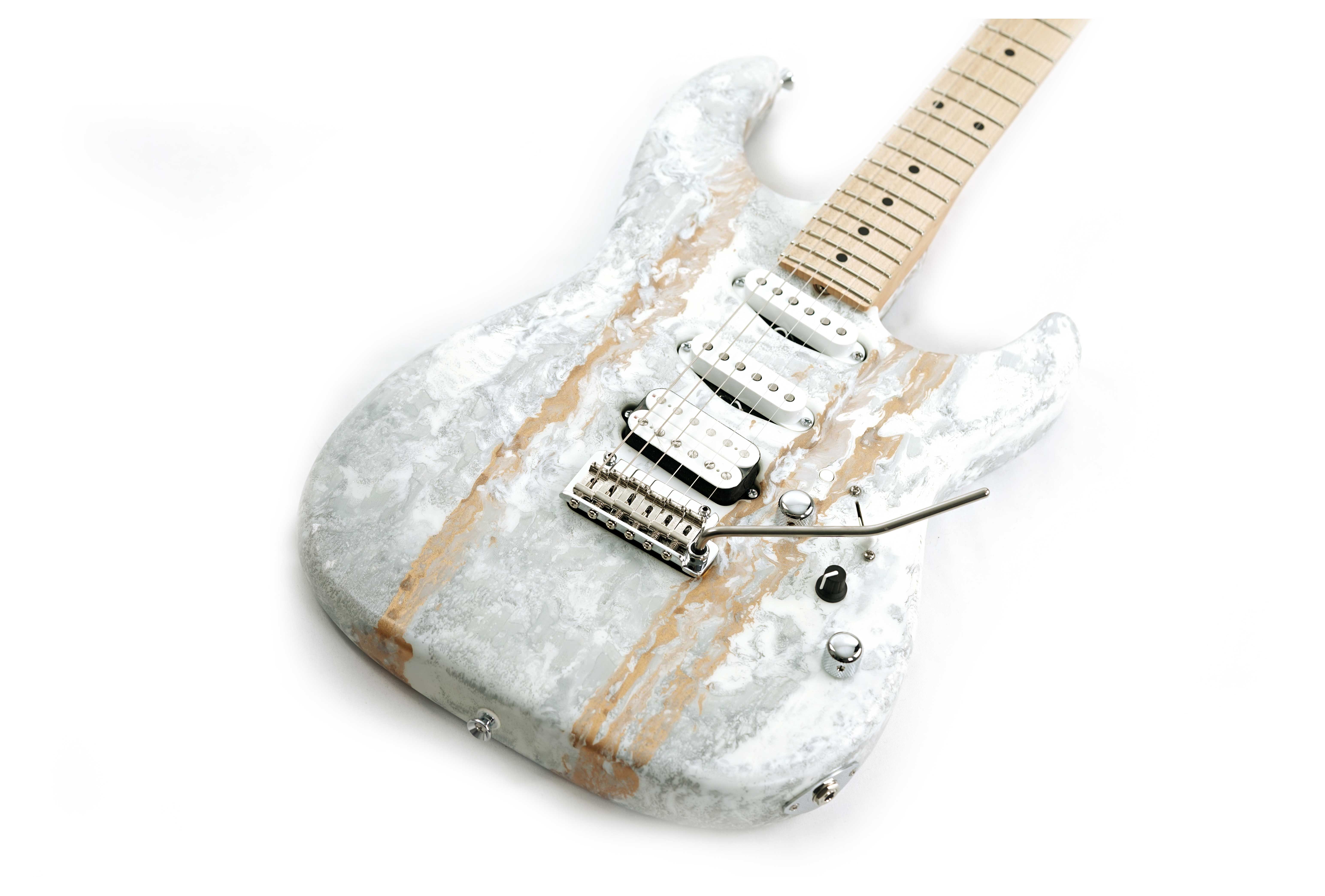GUITARGUITAR Tyler USA Studio Elite HD White Shmear Maple Fingerboard #24385