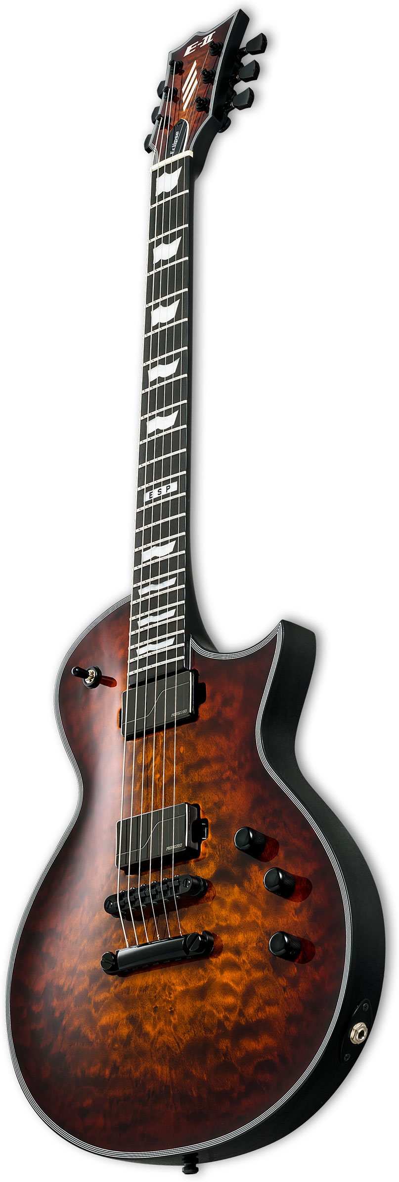 GUITARGUITAR ESP E-II Eclipse Tiger Eye Sunburst Quilted Maple Top