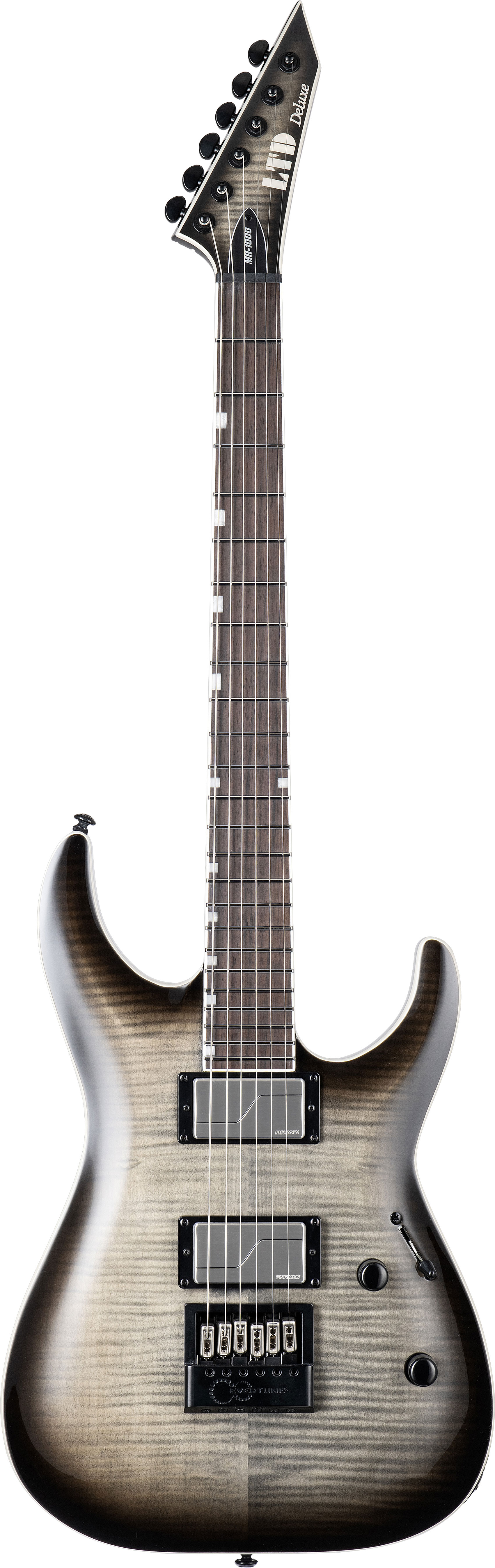 GUITARGUITAR ESP LTD MH-1000 Evertune FM Charcoal Burst