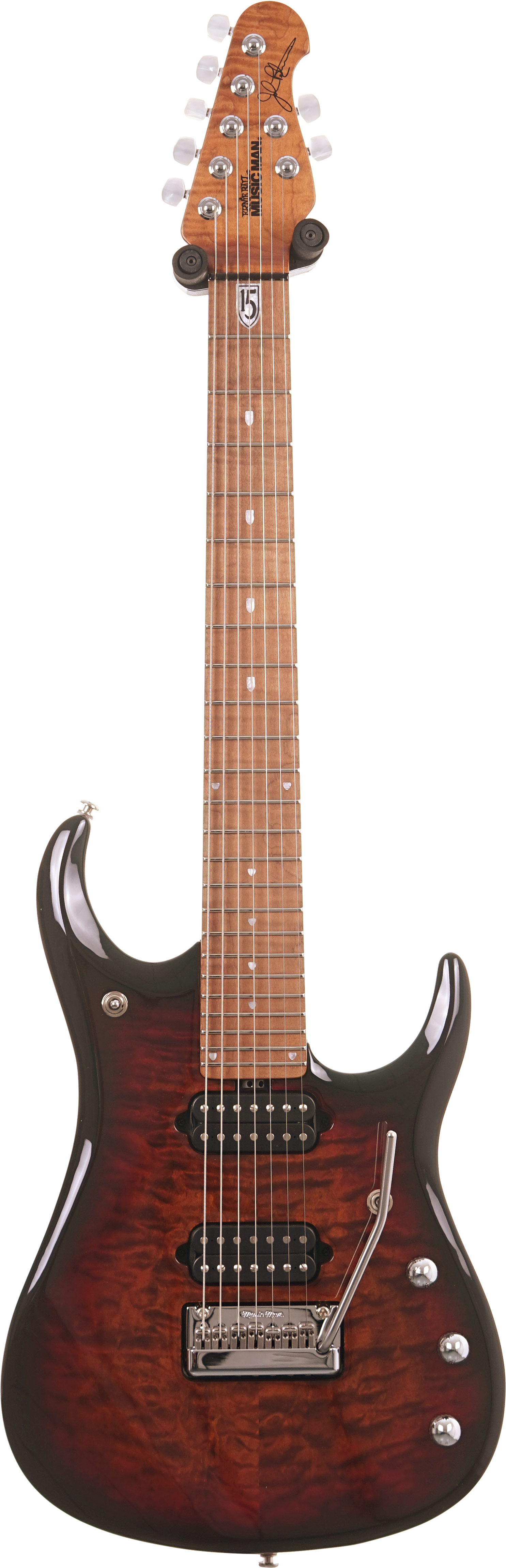 GUITARGUITAR Music Man JP15 7 String Tiger Eye Quilt Maple Fingerboard #K07447
