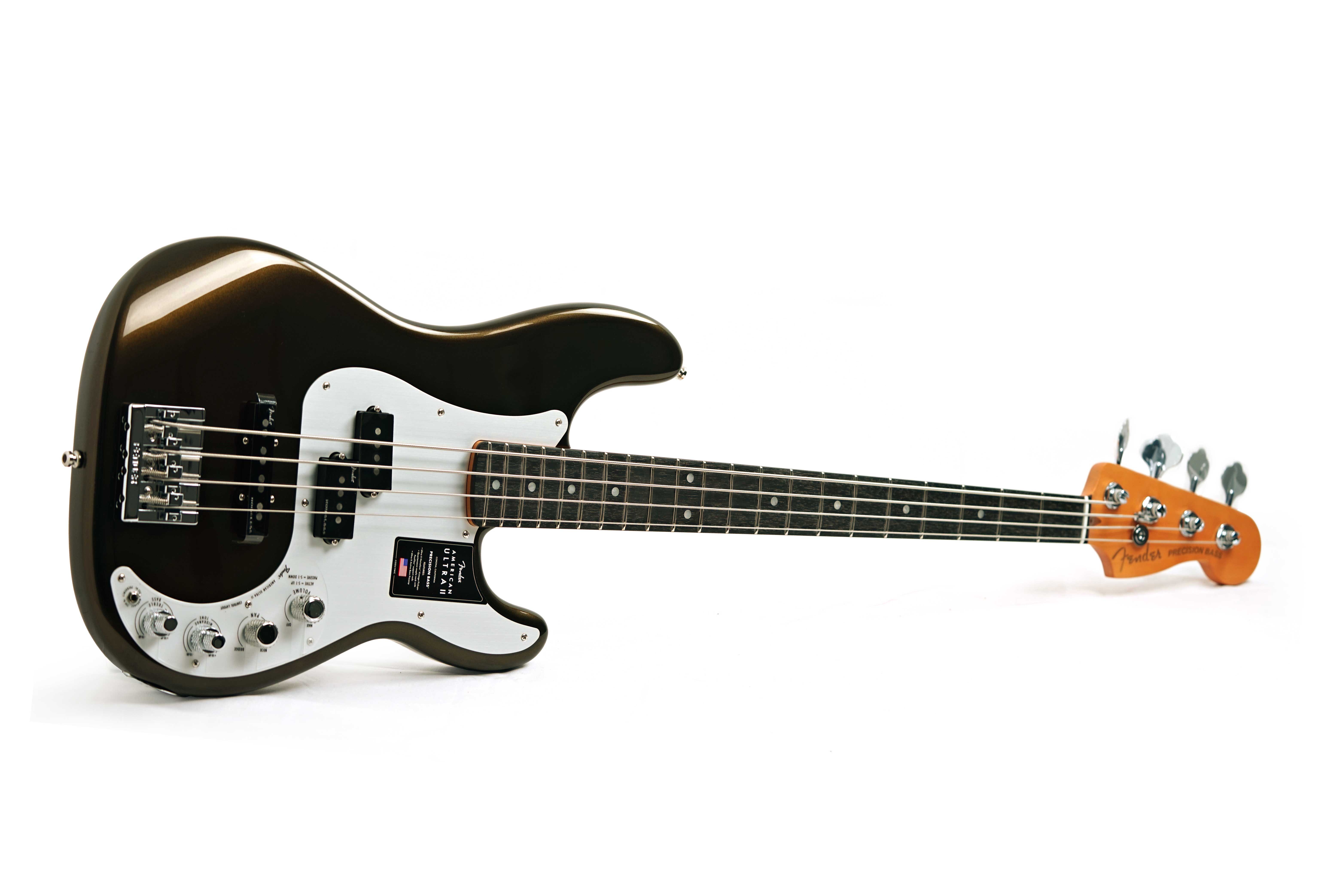 GUITARGUITAR Fender American Ultra II Precision Bass Texas Tea Ebony Fingerboard #US25000308