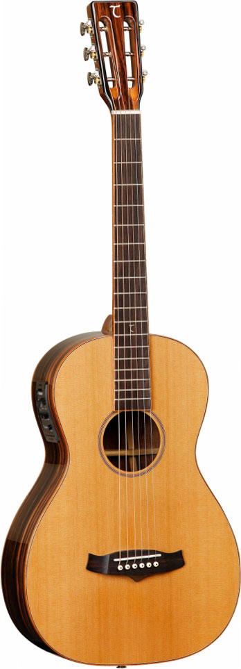 GUITARGUITAR Tanglewood TJ8E Electro Acoustic Parlour Spruce Amara Ebony Gloss