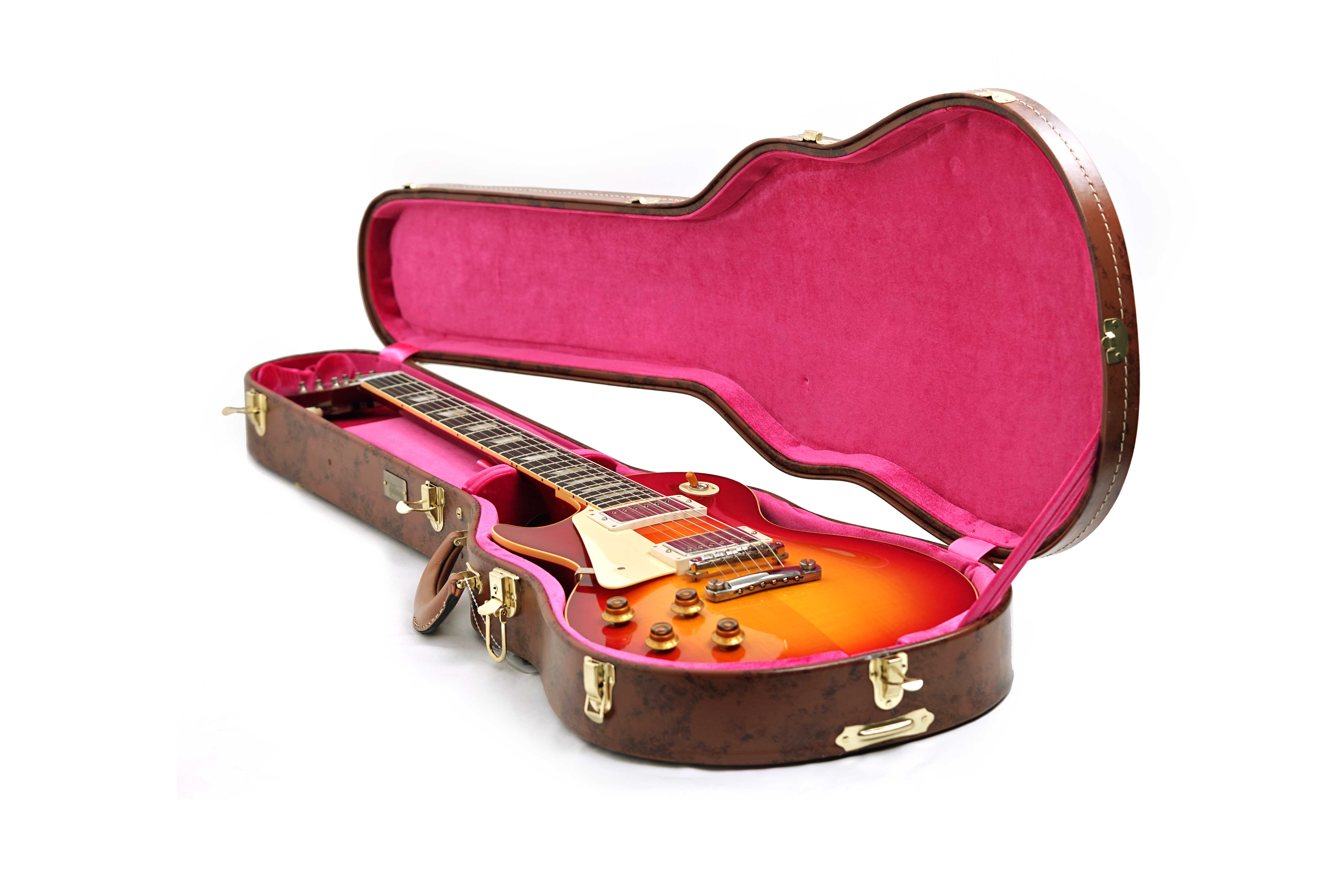 GUITARGUITAR Gibson Custom Shop 1958 Les Paul Standard Washed Cherry Sunburst VOS Left Handed #841618