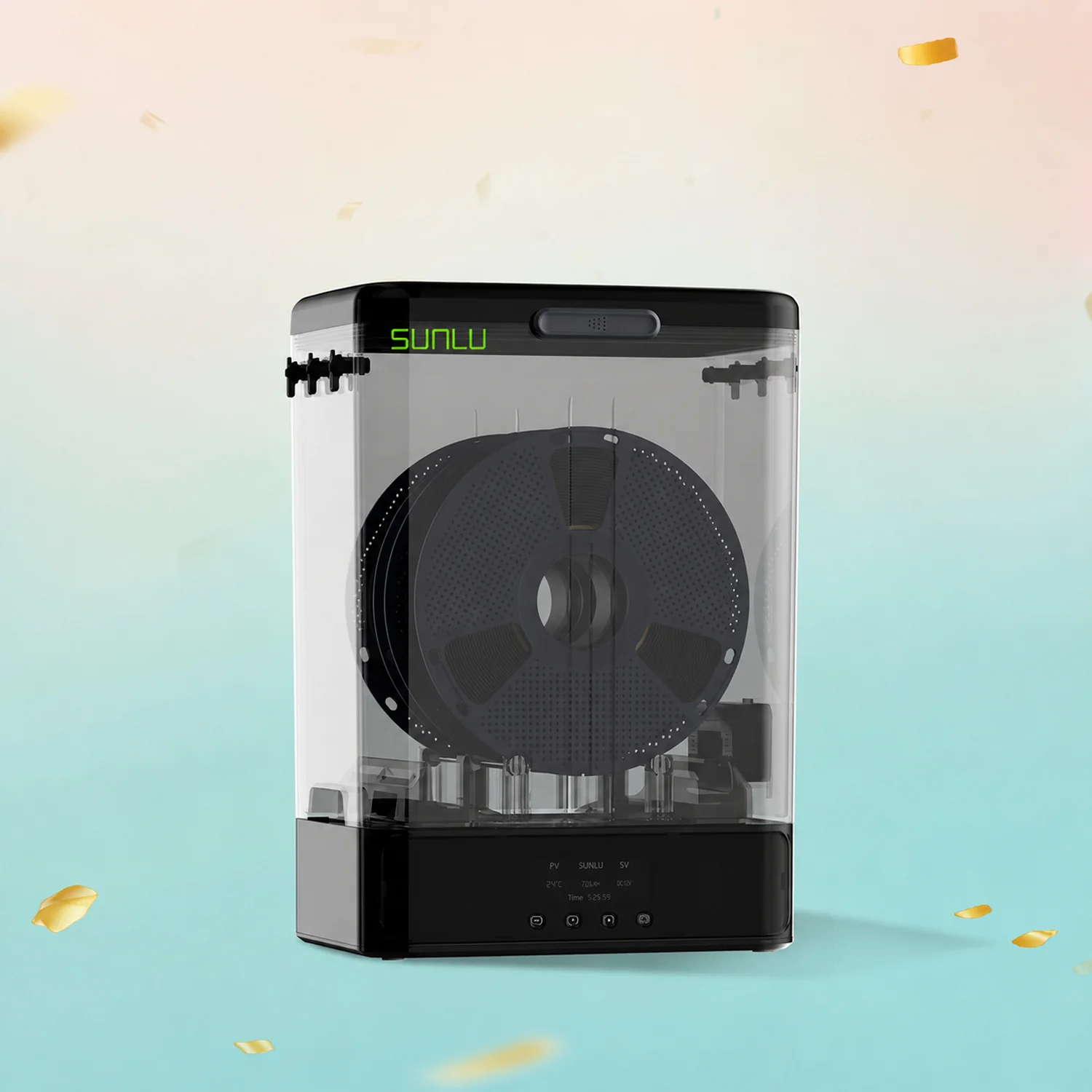 SUNLU FilaDryer SP2, 2-in-1 Filament Dryer Combine with Storage Box, Compatible with spool size 1kg×2 or 2kg×1 or 3kg×1