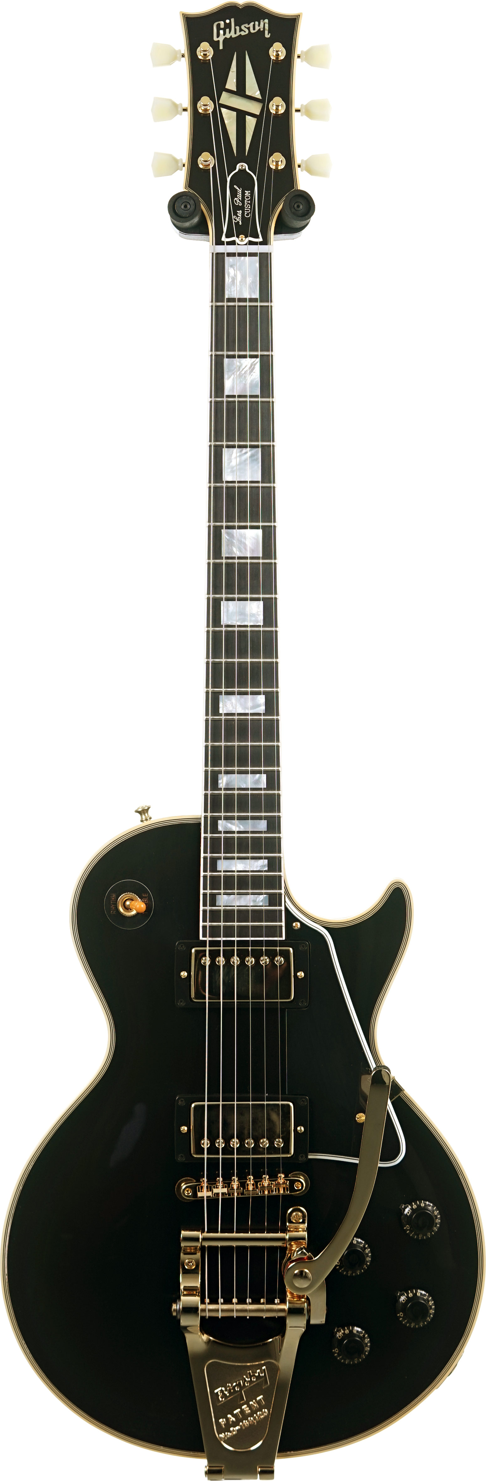 GUITARGUITAR Gibson Custom Shop Dealer Select 1957 Les Paul Custom with Bigsby VOS Ebony #751327