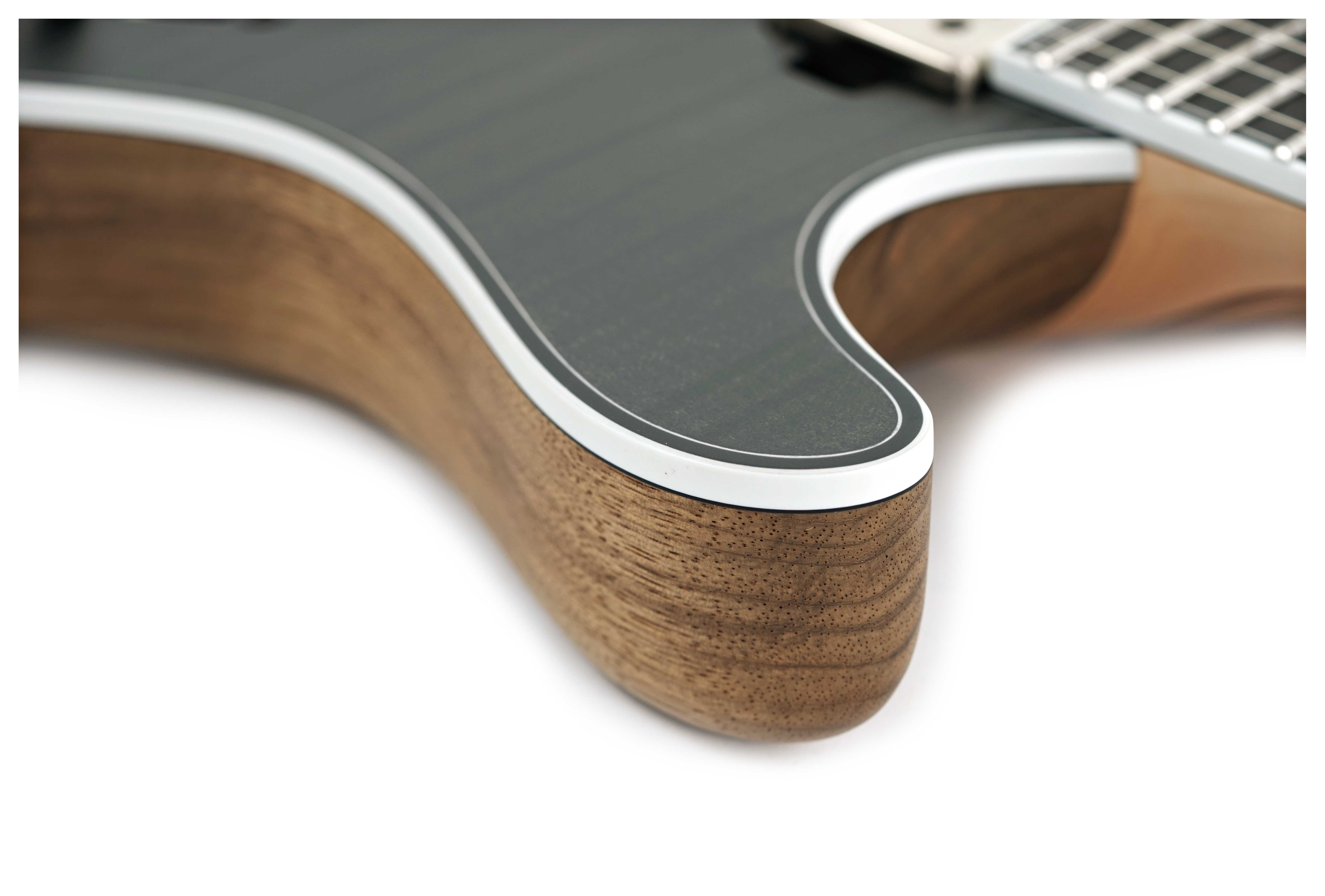 GUITARGUITAR Mayones Regius 6 4Ever, Flame Maple 3A, Trans Black Satin, Black Limba Body #RP2409341
