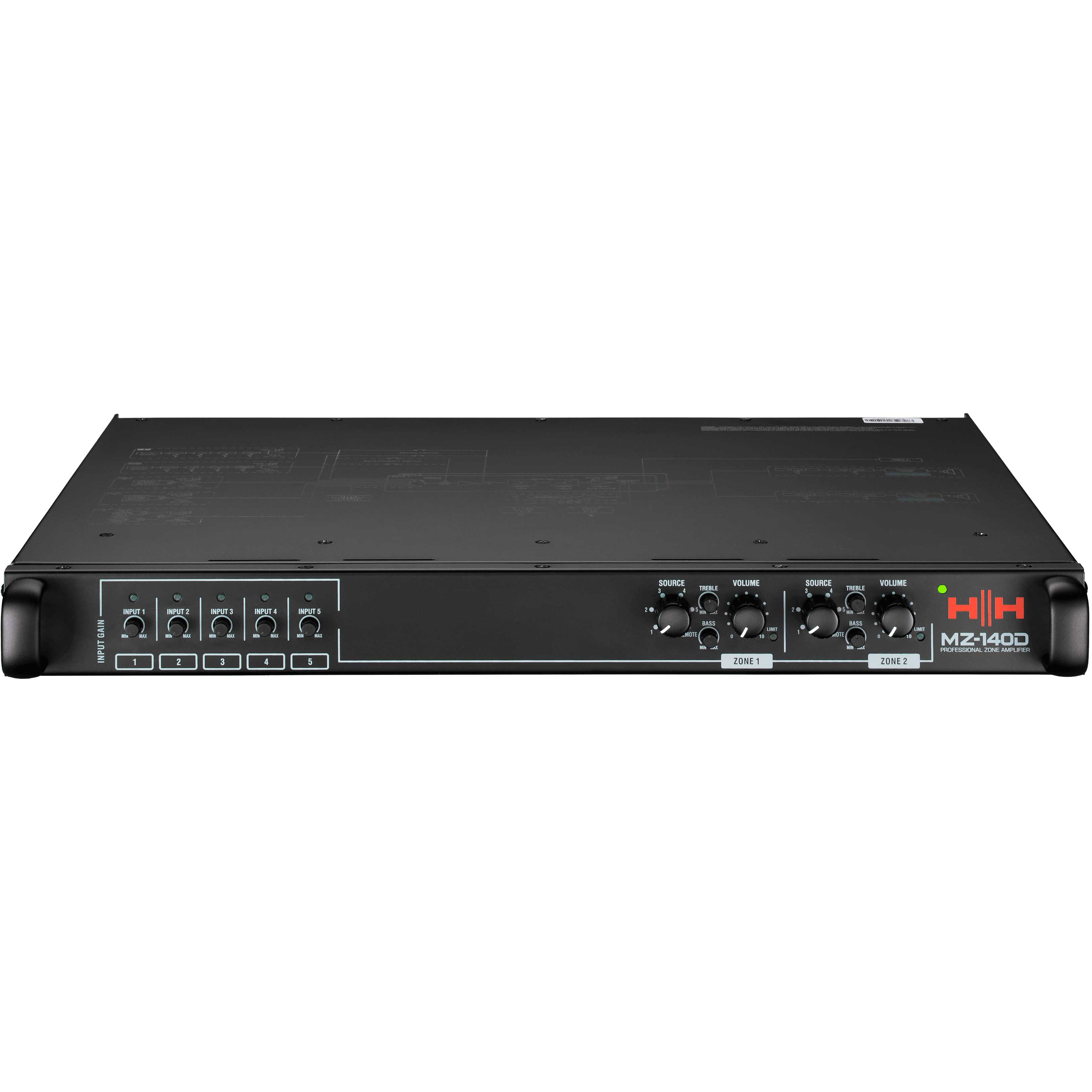 GUITARGUITAR HH MZ-140D Two Zone Matrix Power Amplifier