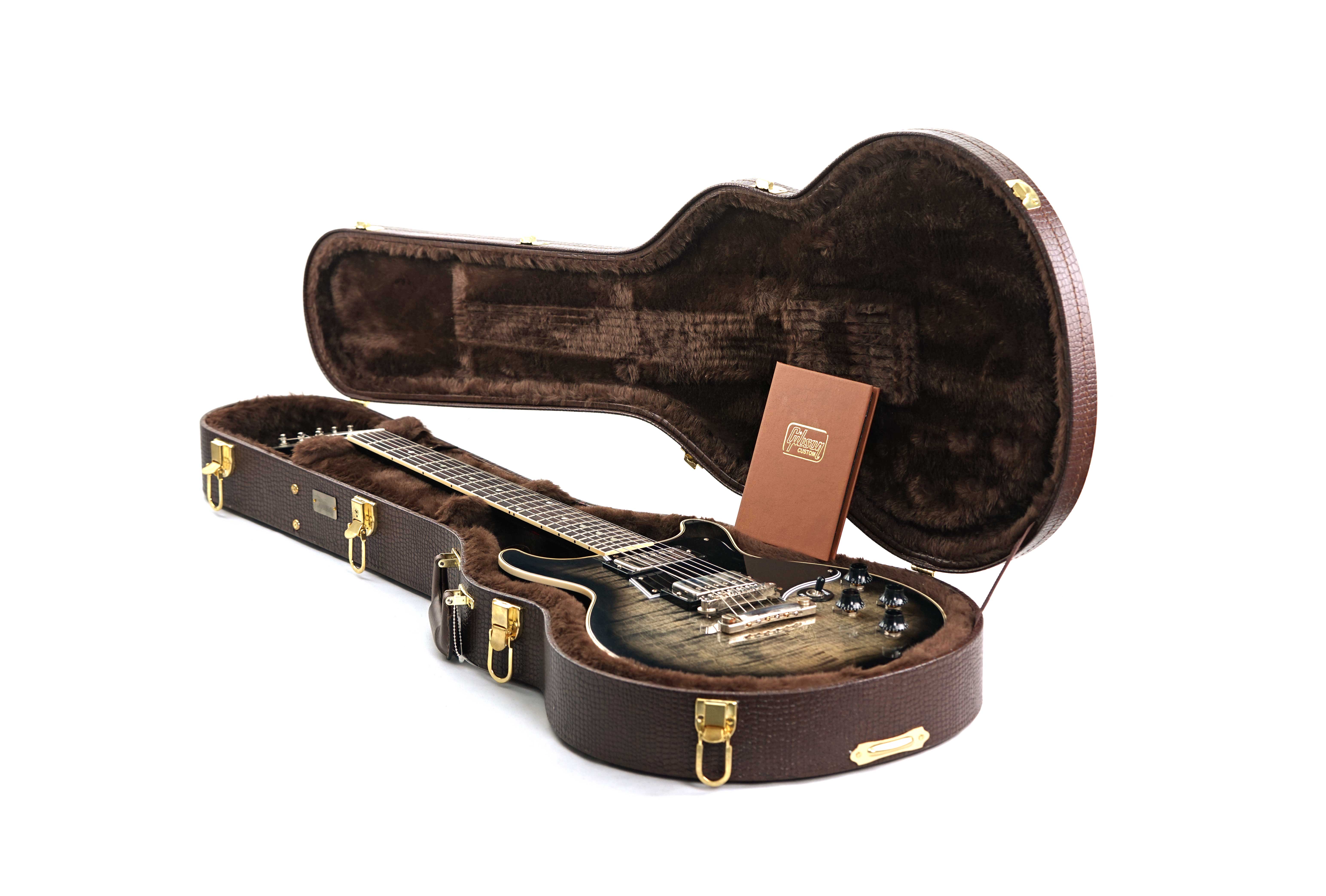 GUITARGUITAR Gibson Custom Shop Les Paul Special Double Cut Figured Maple Top VOS Cobra Burst