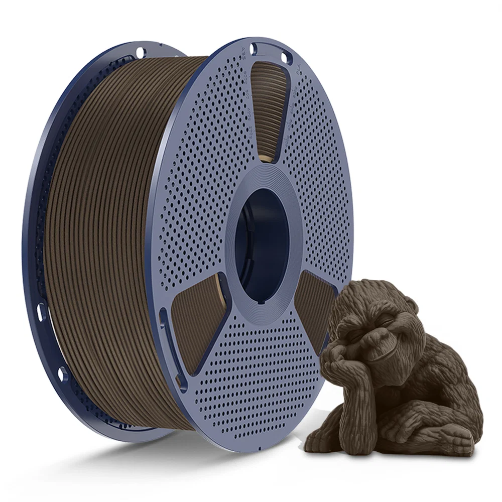 [MOQ: 3KG] Optimized Wood PLA 3D Printer Filament 1KG, Optimized and Upgraded Wood Texture
