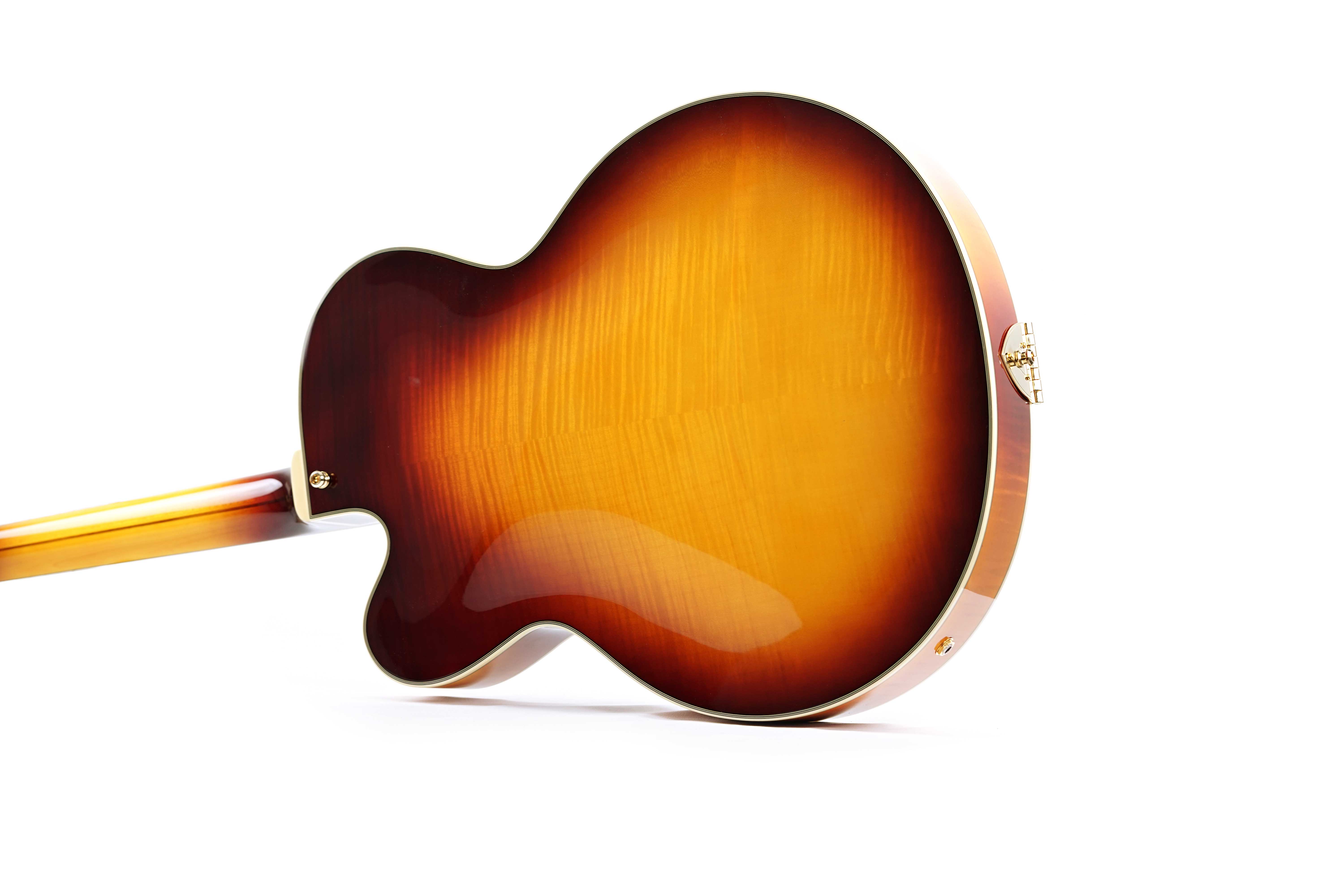 GUITARGUITAR D'Angelico Excel EXL-1 Archtop Single Cutaway Hollow Body Dark Iced Tea Burst