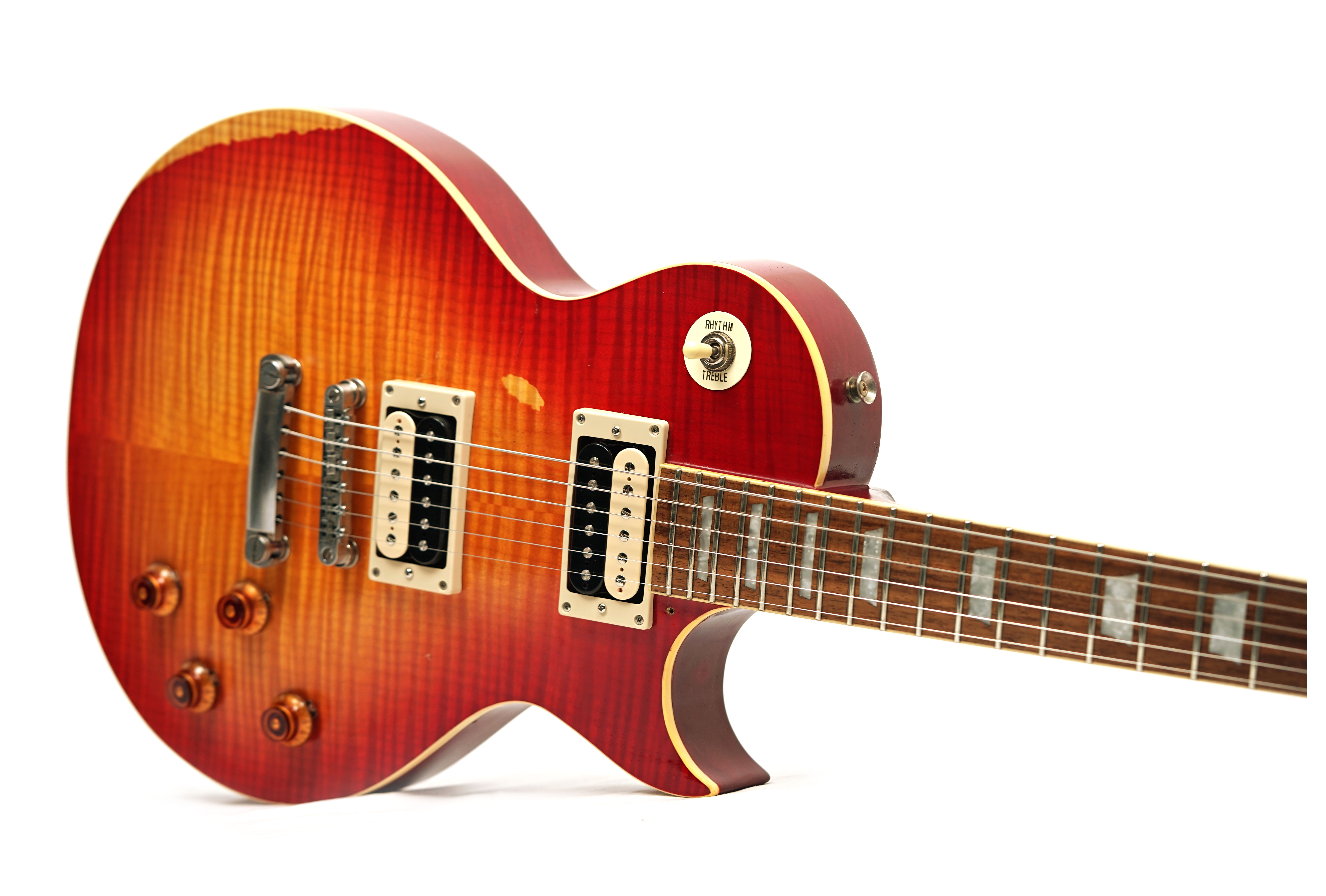 GUITARGUITAR Vintage 2014 V100 Icon Distressed Cherry Sunburst  (Pre-Owned)