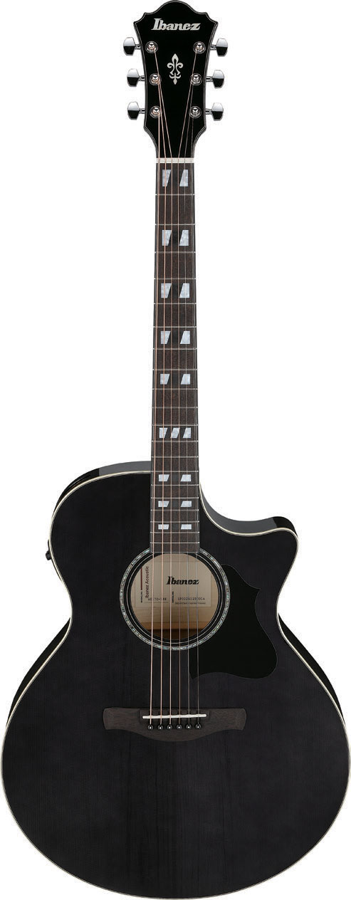 GUITARGUITAR Ibanez AE170 Thermo Aged Transparent Black High Gloss