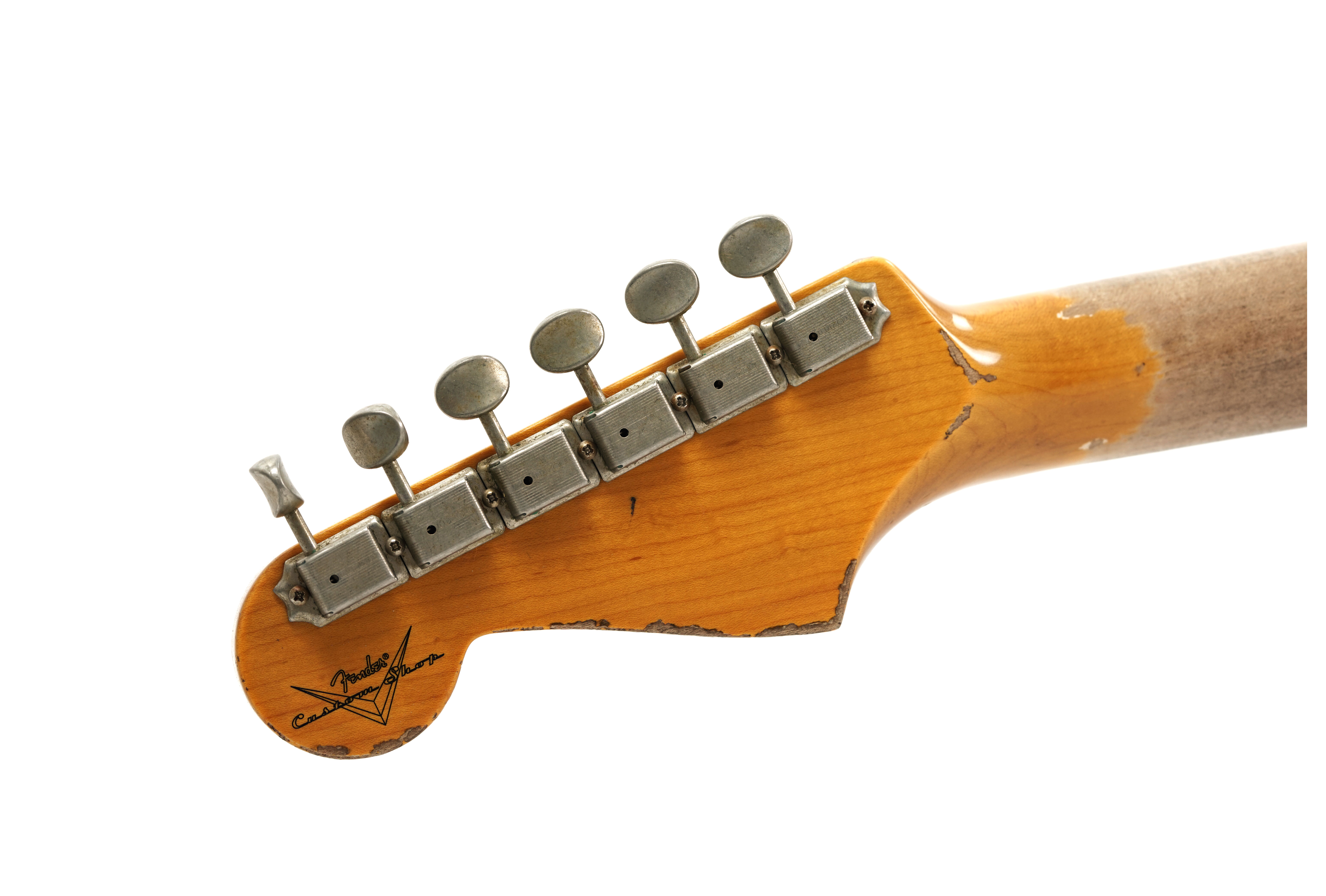 GUITARGUITAR Fender Custom Shop 1965 Stratocaster Super Heavy Relic Super Faded Aged Sherwood Green Metallic over 3-Color Sunburst #CZ586962