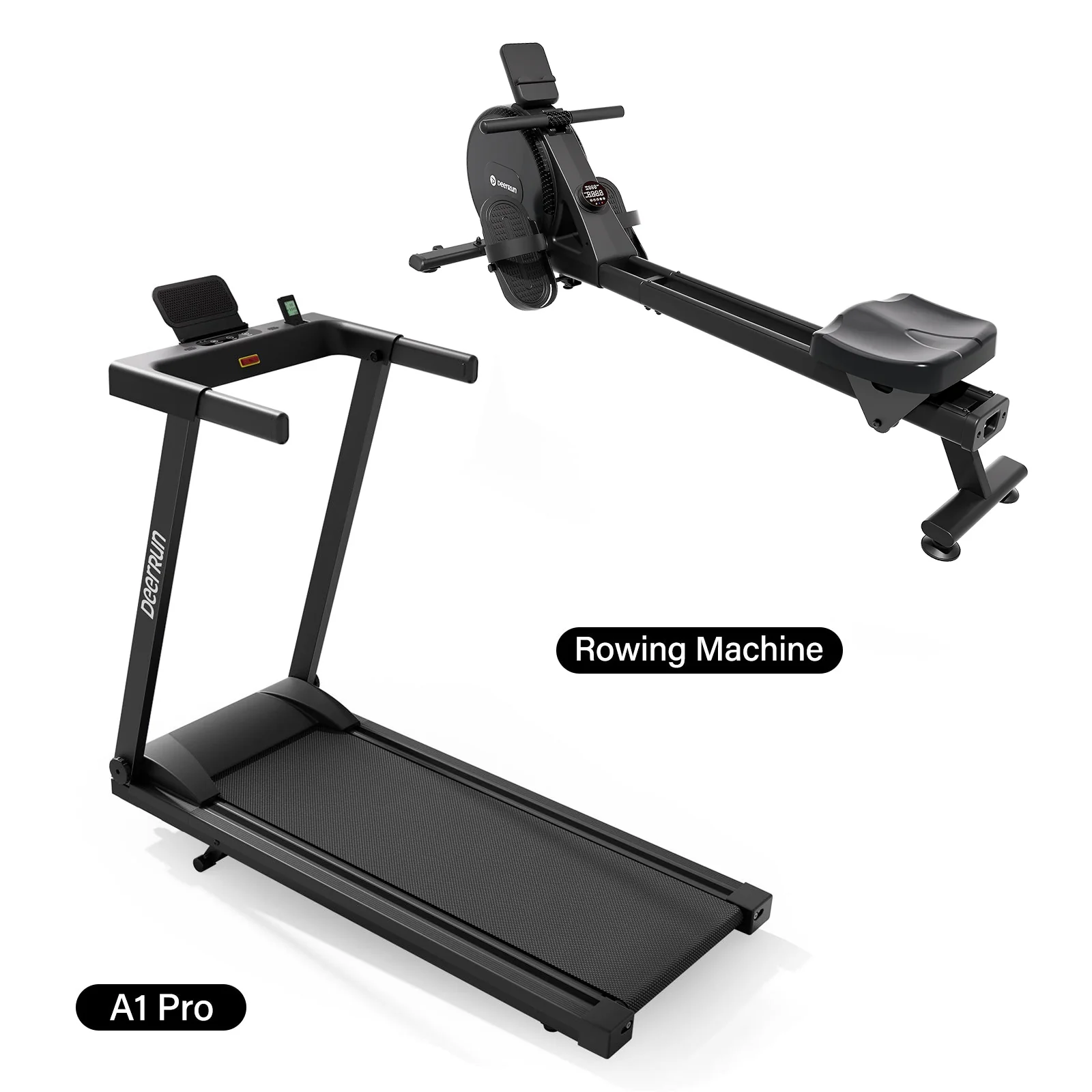 Treadmill + Bike + Rowing Machine Home Gym Bundle