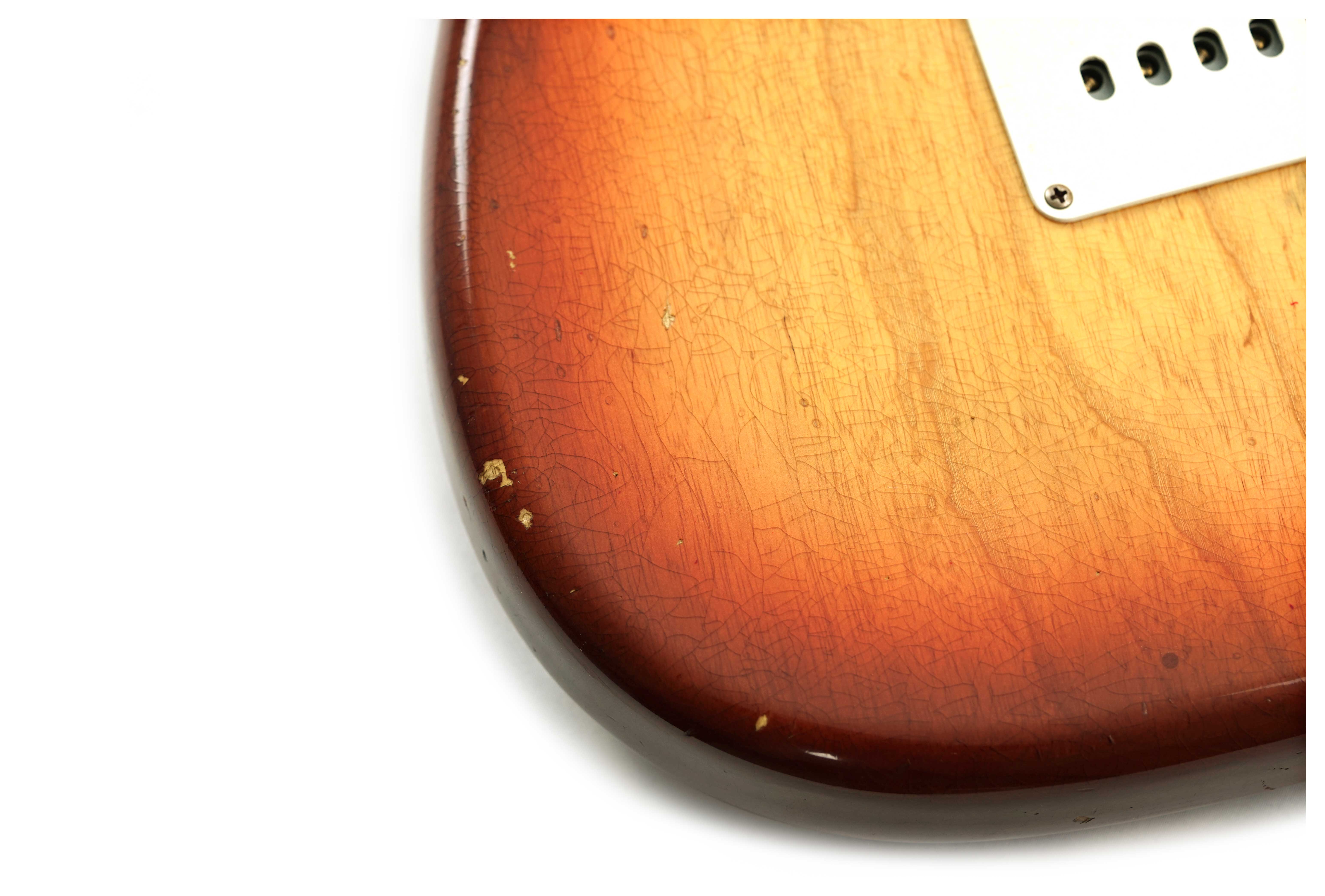 GUITARGUITAR Fender Custom Shop 1956 Stratocaster Journeyman Relic Transparent 3 Tone Sunburst Masterbuilt by Levi Perry #CZ565540