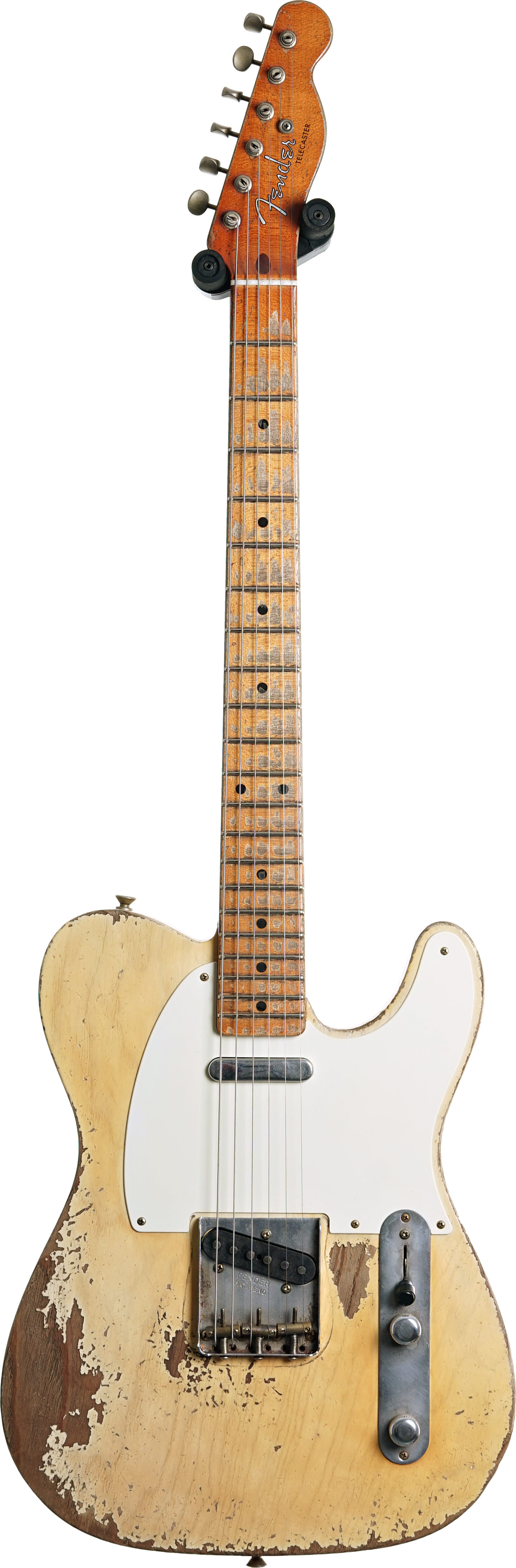 GUITARGUITAR Fender Custom Shop 1955 Telecaster Heavy Relic Masterbuilt By Dale Wilson Aged White Blonde #CZ552240