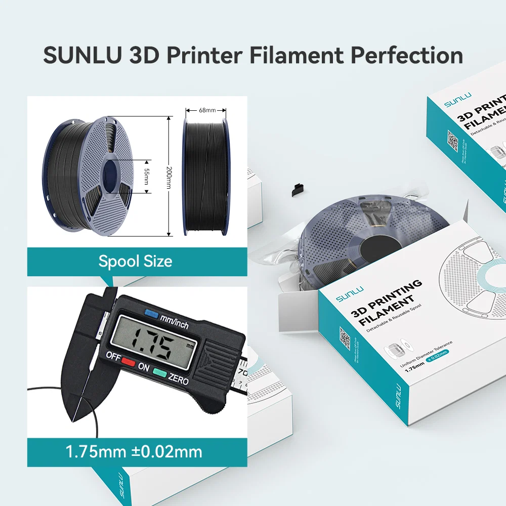 [MOQ: 6KG] PLA+ 2.0, Upgraded PLA+(PLA Plus), 3D Printer Filament 1KG