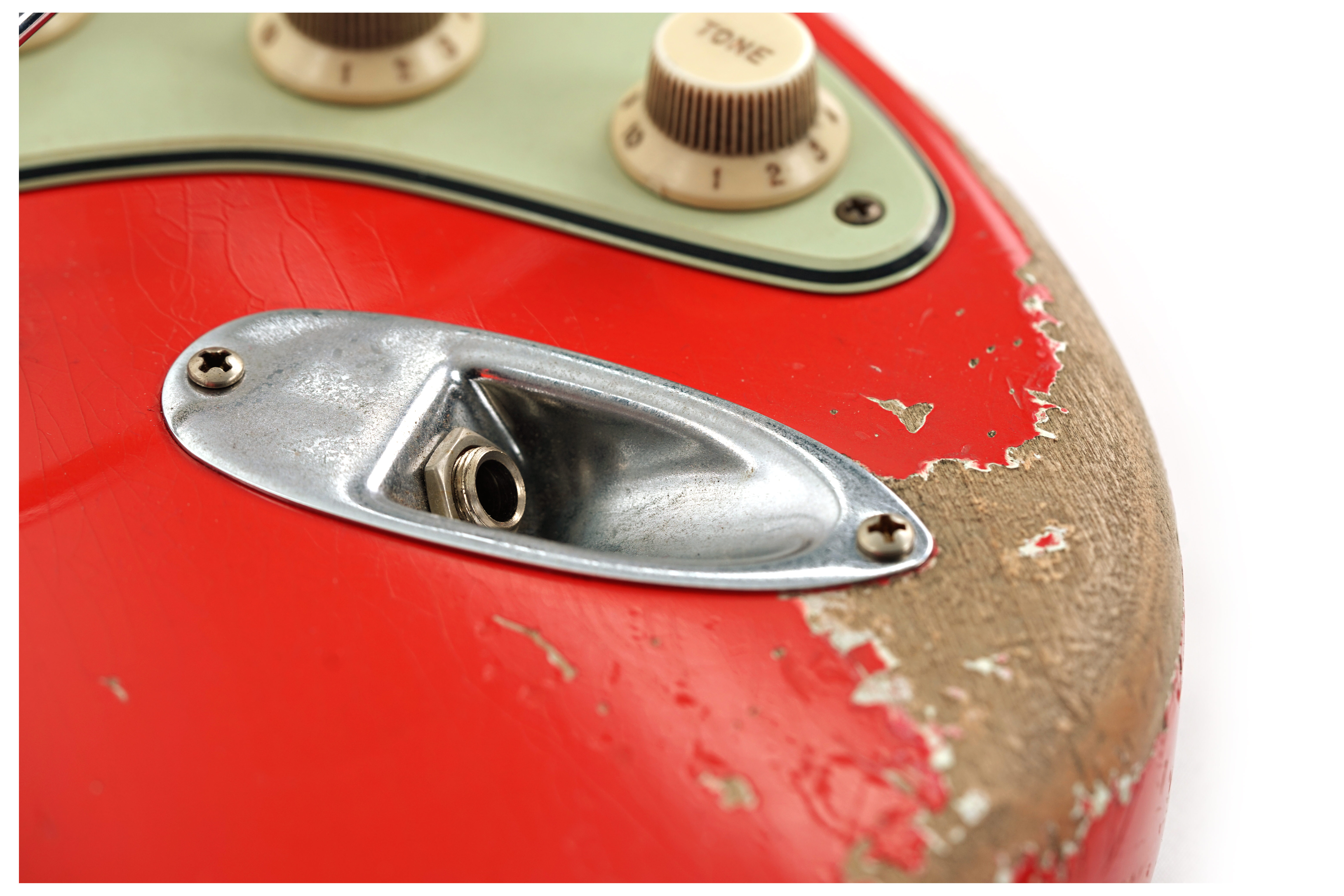 GUITARGUITAR Fender Custom Shop 61 Stratocaster Relic Fiesta Red Master Built by Levi Perry #R132225