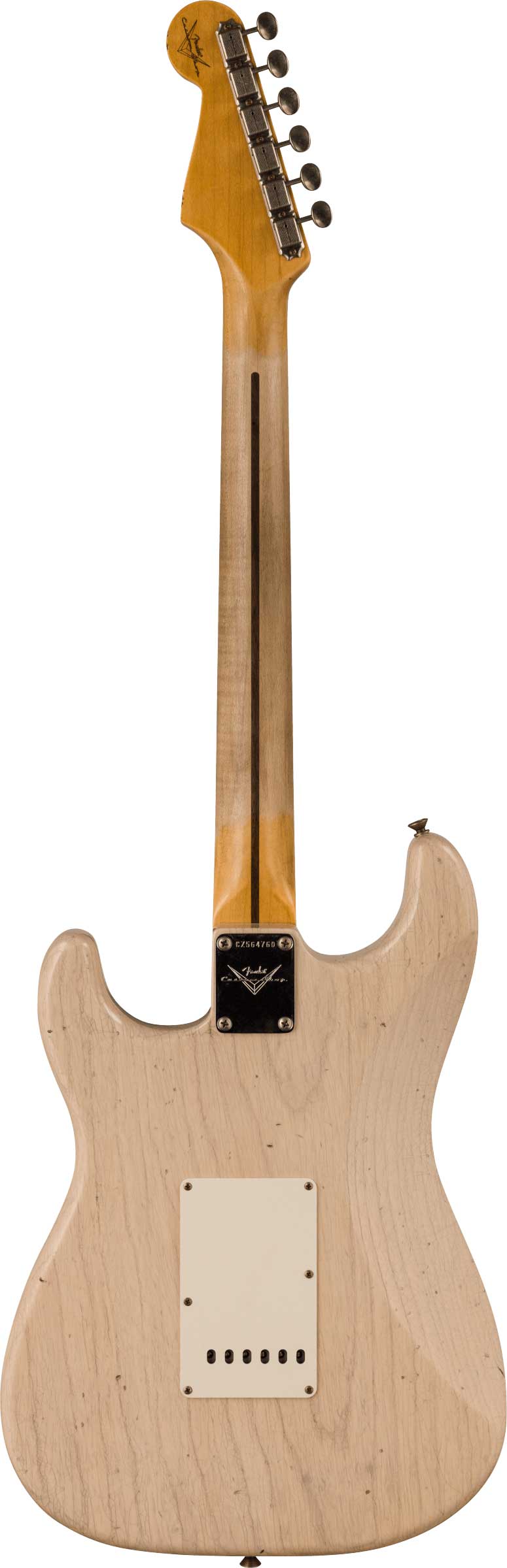 GUITARGUITAR Fender Custom Shop 1956 Stratocaster Journeyman Relic Maple Neck Aged White Blonde