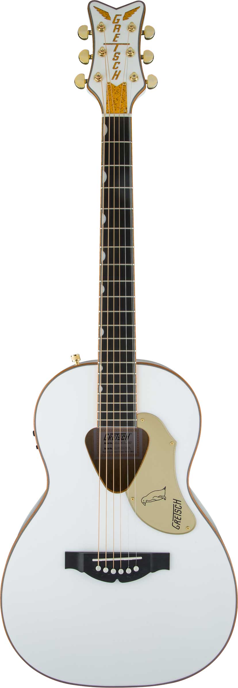 GUITARGUITAR Gretsch G5021WPE Rancher Penguin Parlor Acoustic White