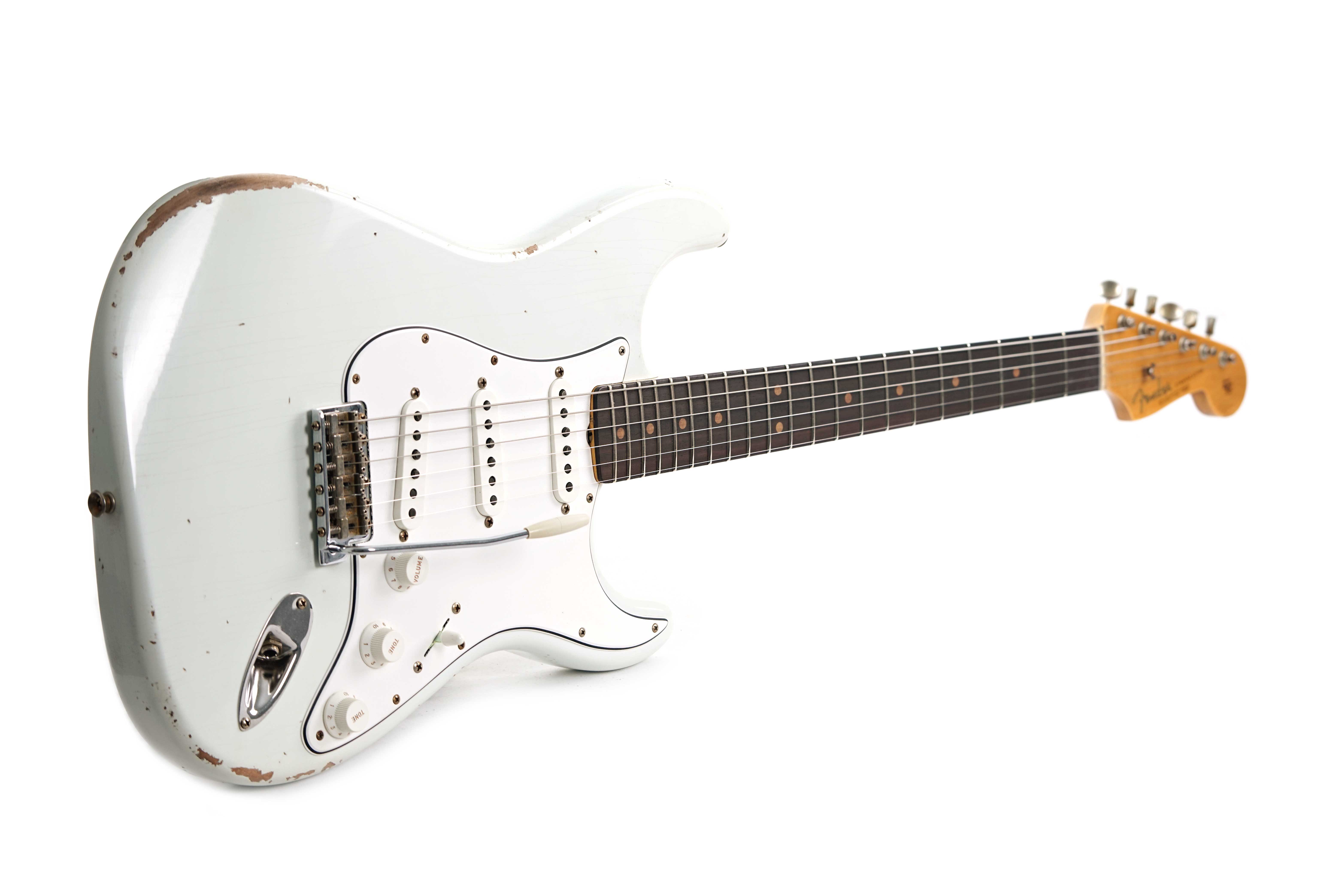 GUITARGUITAR Fender Custom Shop Mid '60s Collection Stratocaster Relic Faded Olympic White #R143641