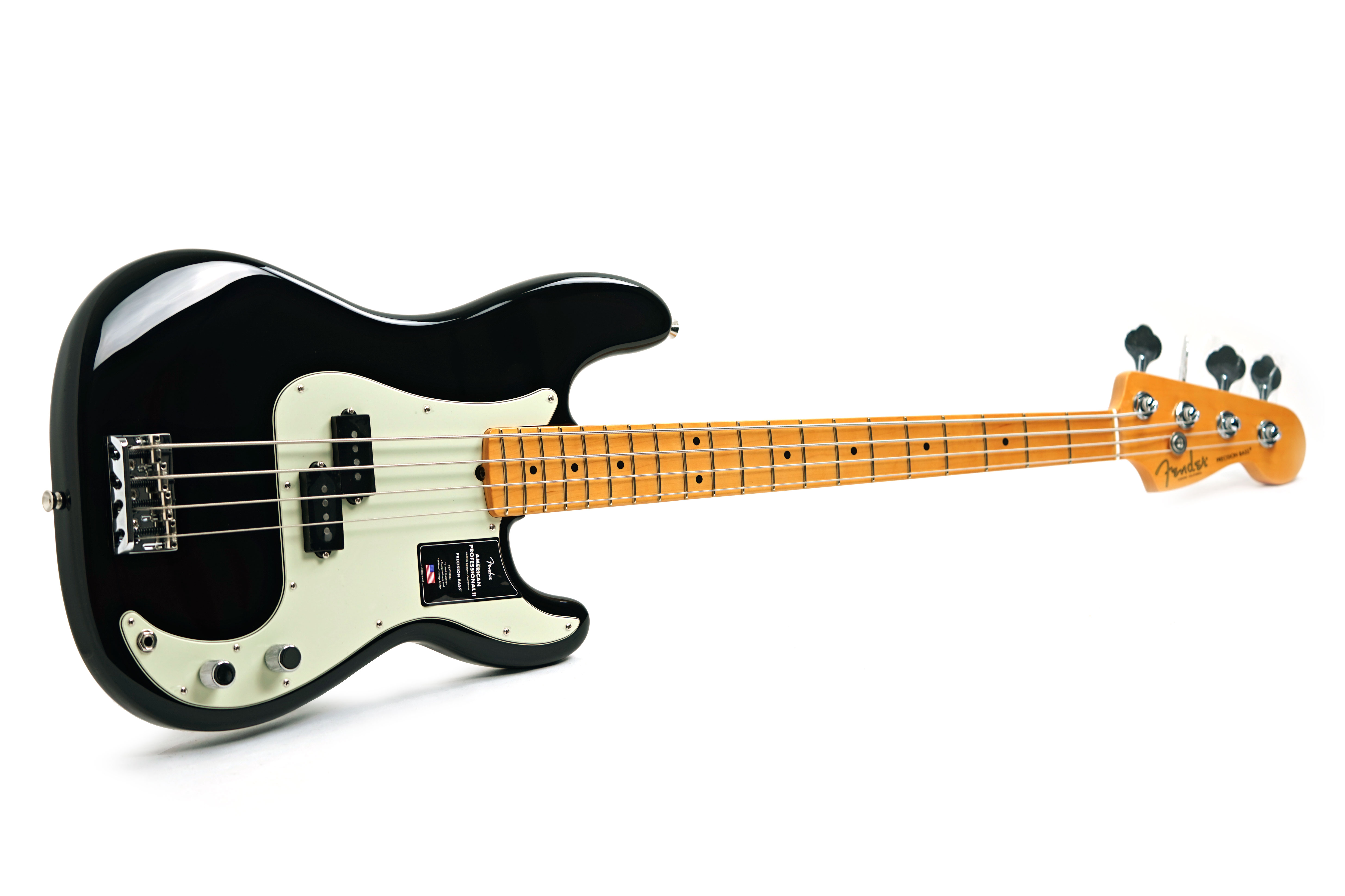 GUITARGUITAR Fender American Professional II Precision Bass Black Maple Fingerboard #US25049673
